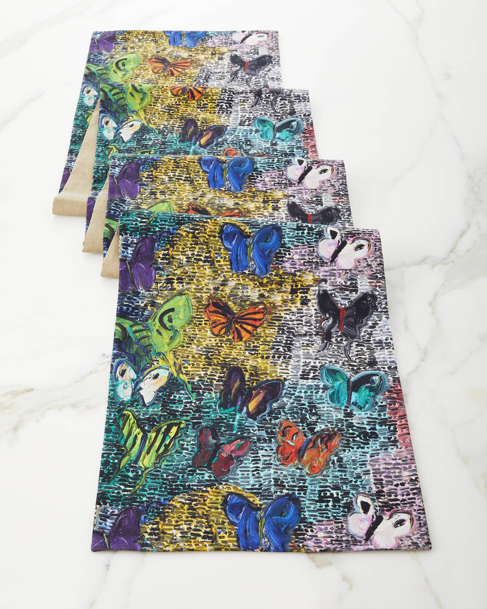 Butterflies and Guardians Table Runner, 108" 0