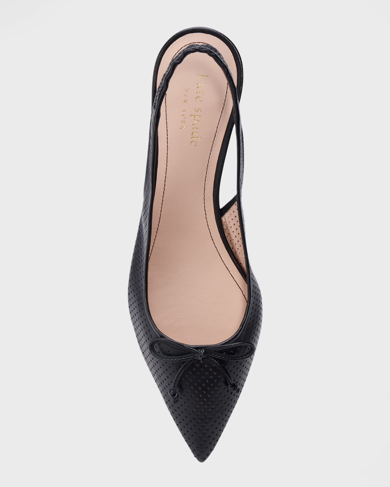 kate spade new york veronica perforated slingback ballerina flats
