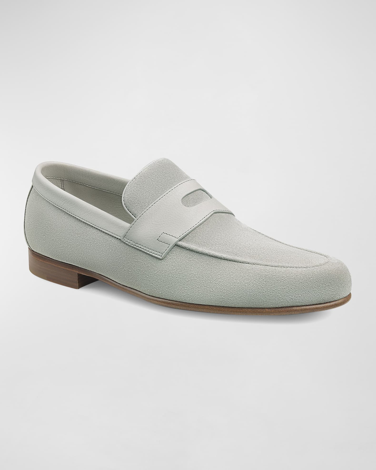 Men's Soft Suede Penny Loafers 1
