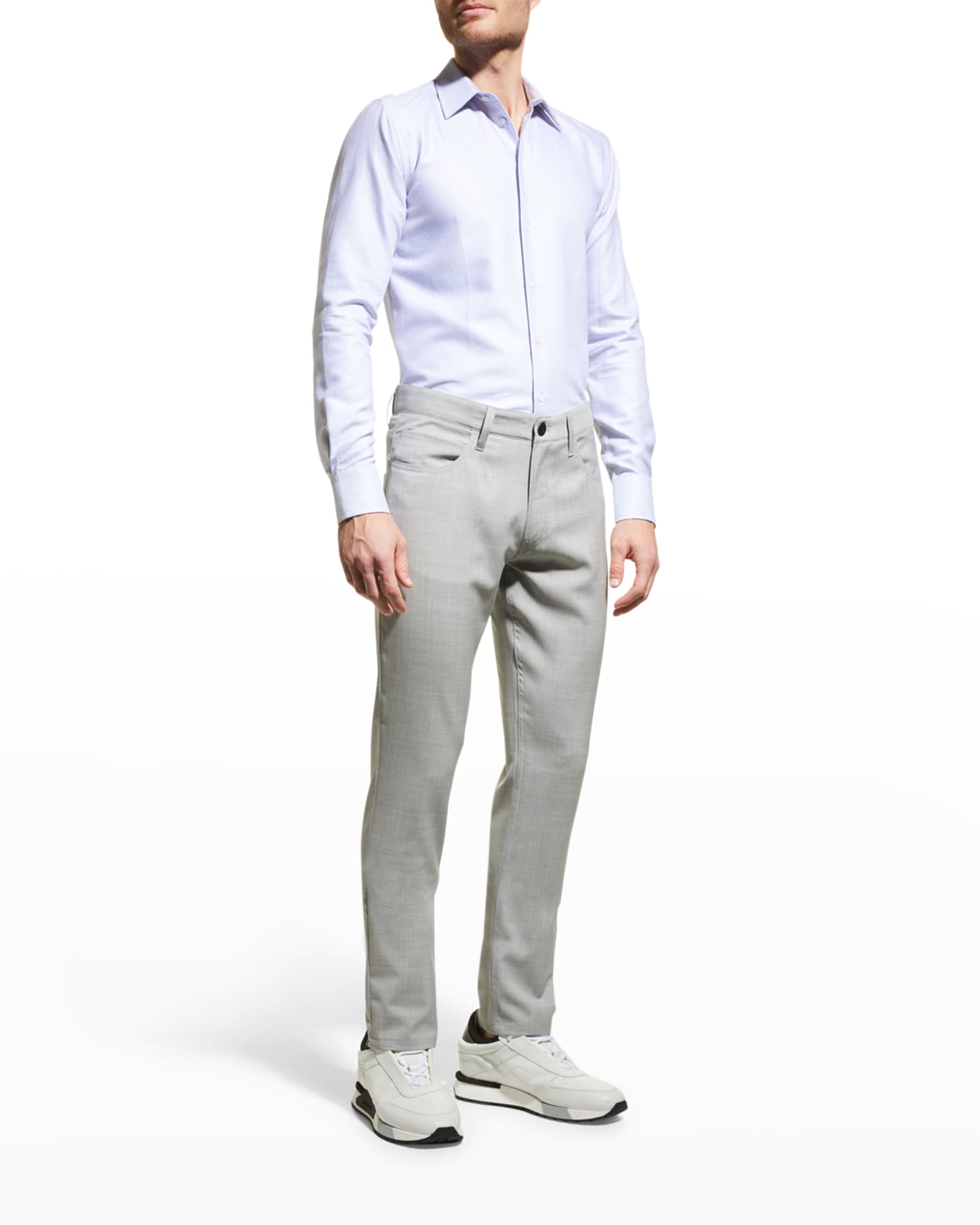 5-Pocket Wool Pants | Neiman Marcus