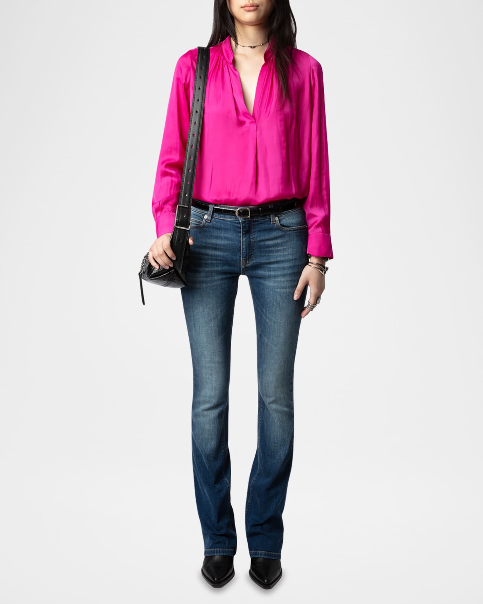 Tink Satin Tunic Top 1