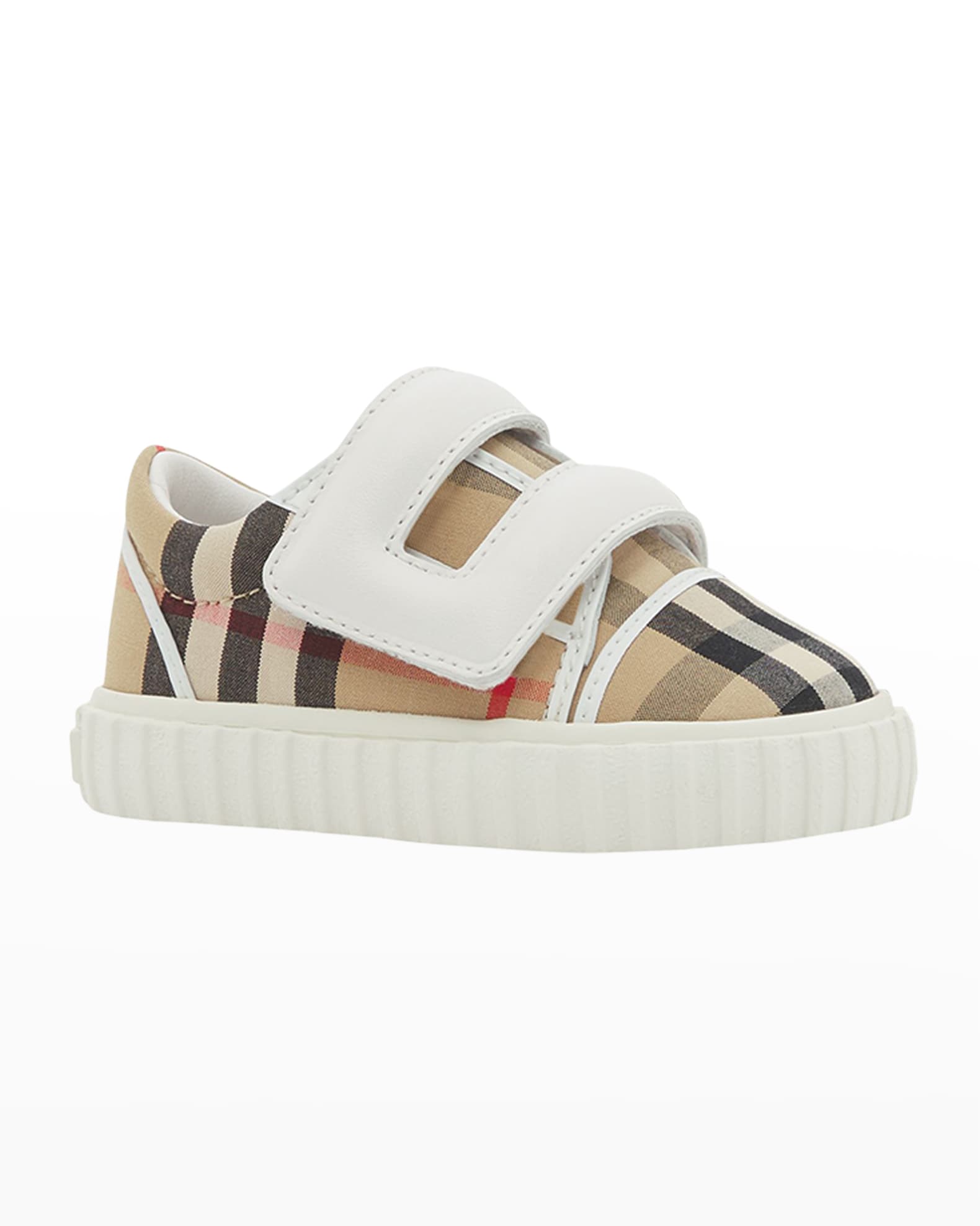 BURBERRY KIDS MARC CHECKED SNEAKERS