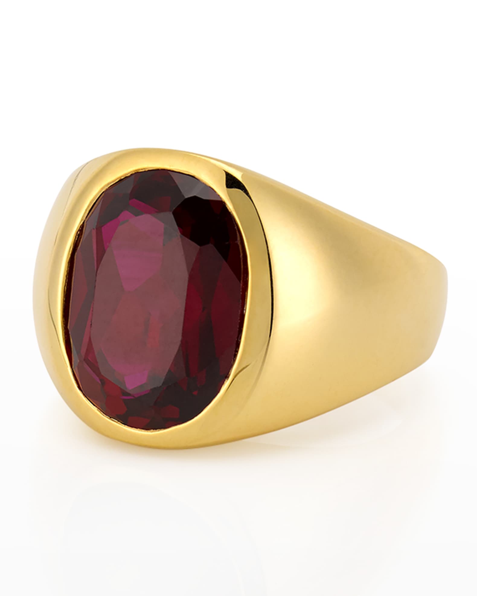 Mens garnet shop pinky ring