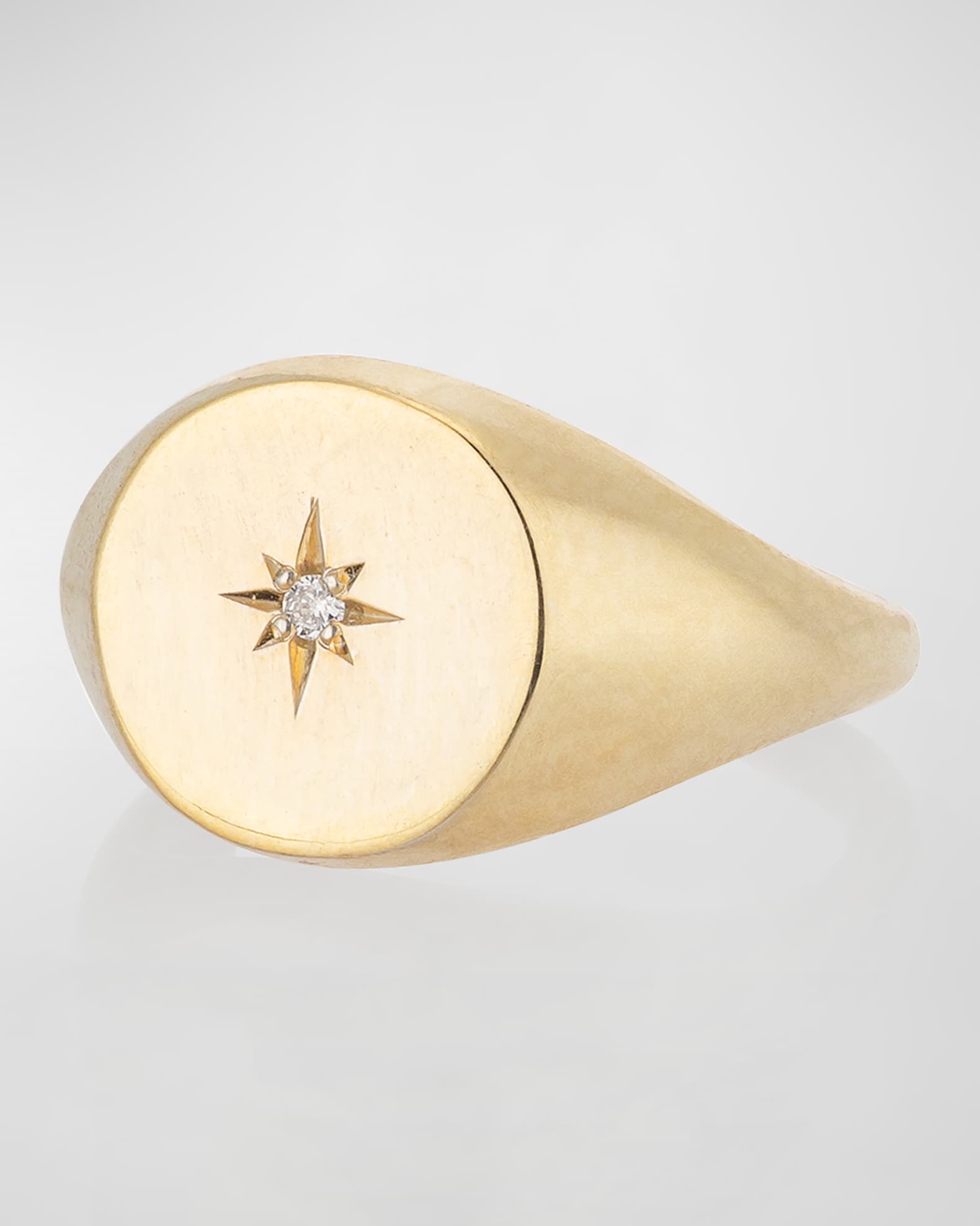 Alana 14K Gold Pinky Signet Ring 0
