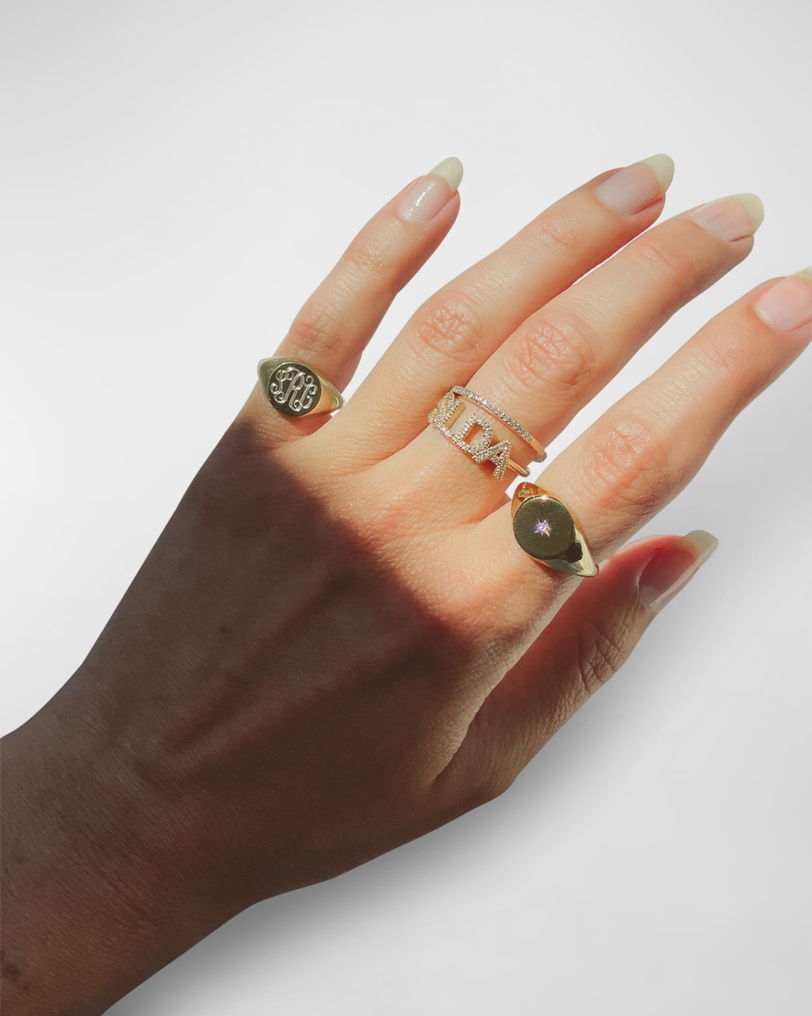 Alana 14K Gold Pinky Signet Ring