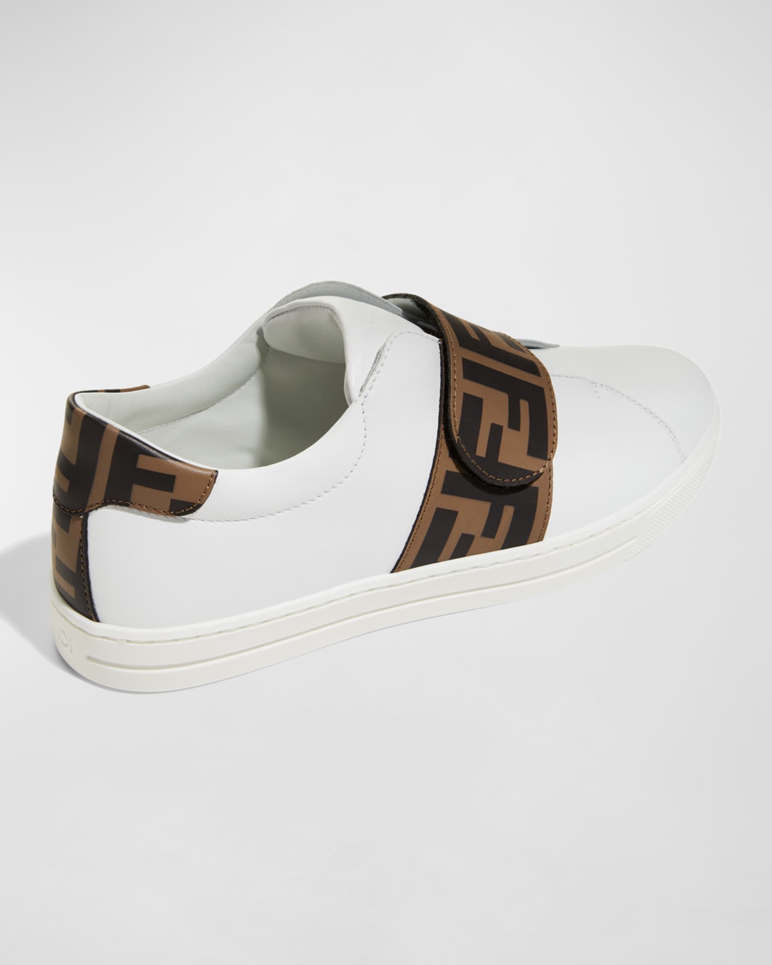 Fendi Kid's Fendi Grip-Strap Sneakers, Size 31-39 | Neiman Marcus