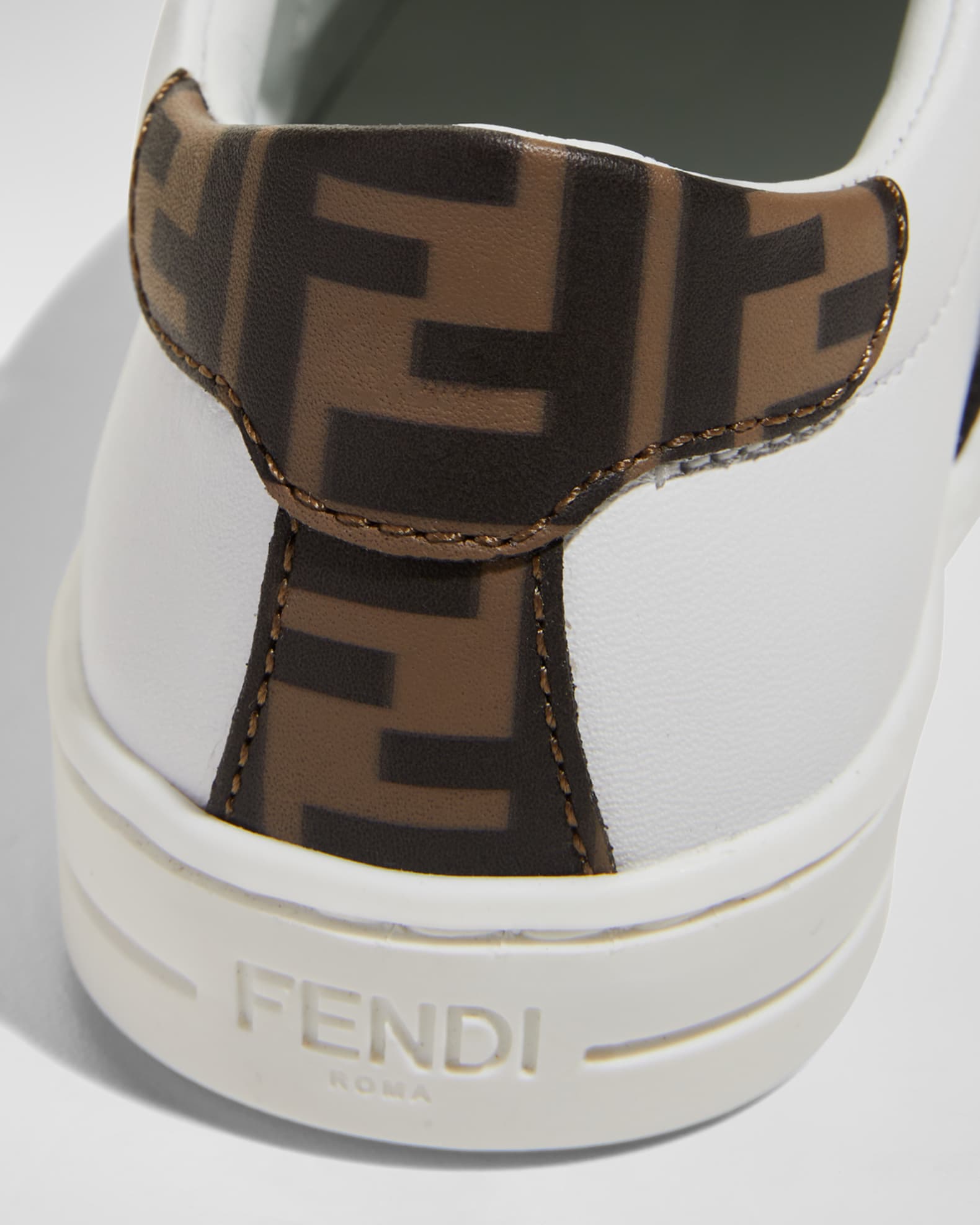 Fendi Kids Fendi Brown Zucca Logo Baby Stroller