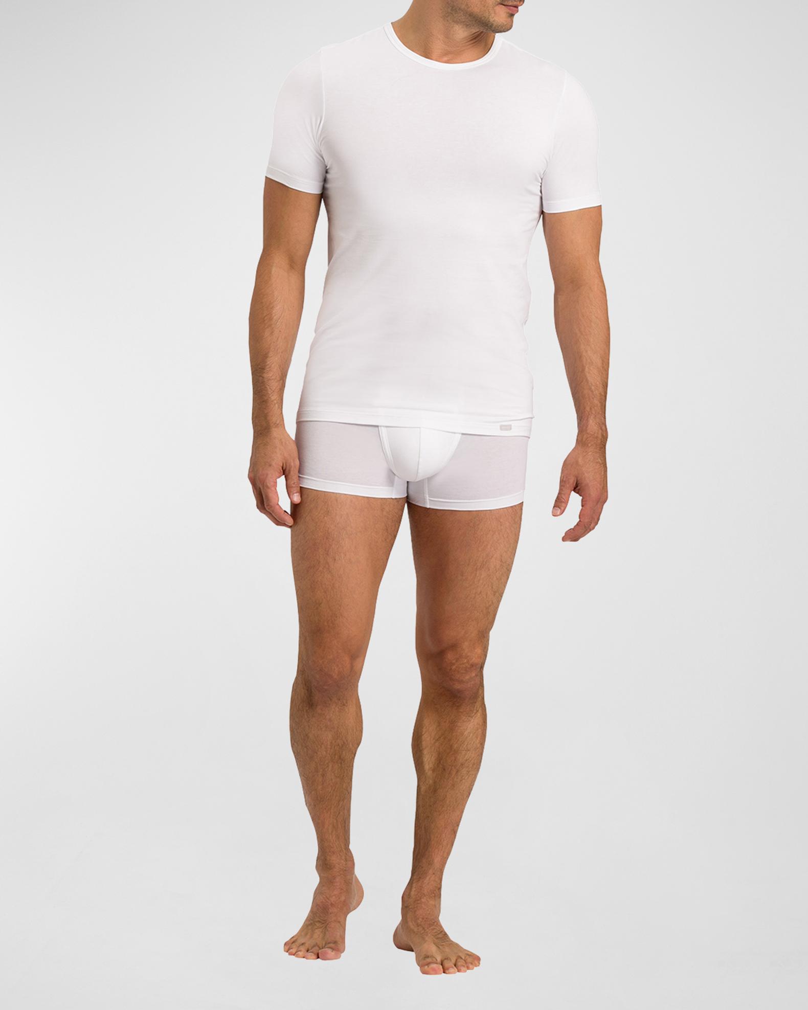 Hanro Men's Cotton Essentials 2-Pack Crewneck T-Shirts | Neiman Marcus