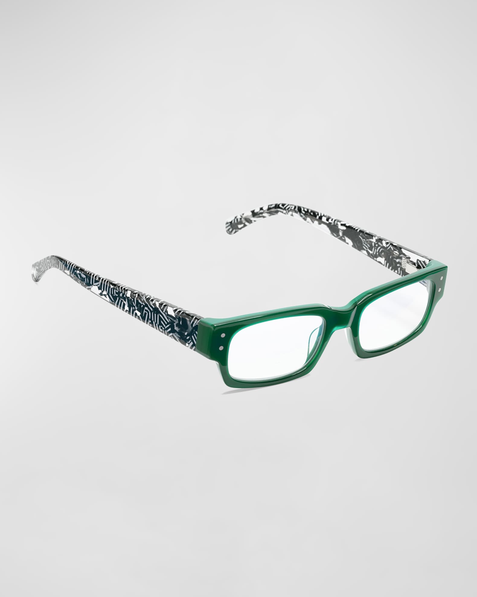 Peckerhead Rectangle Acetate Reader Glasses 0