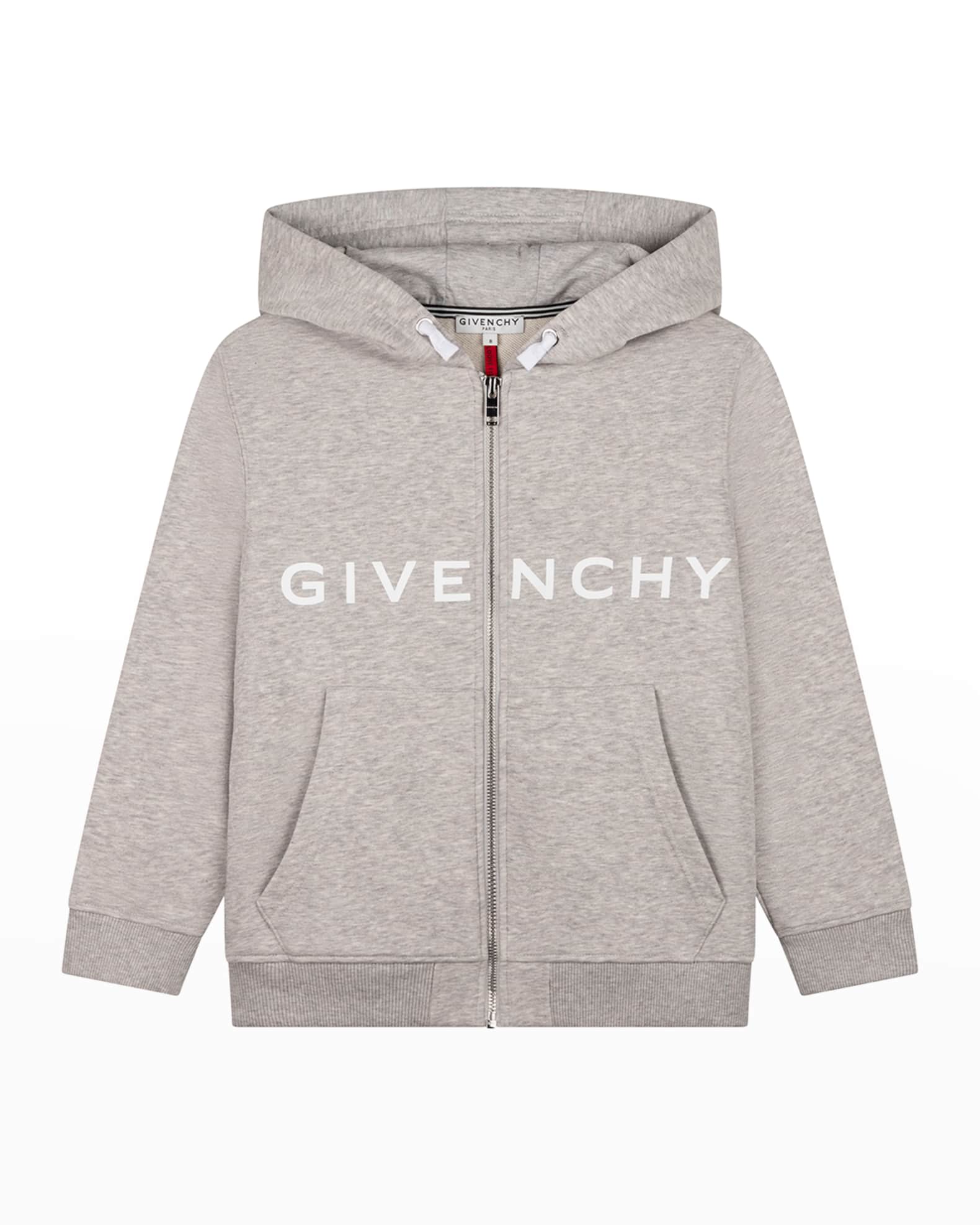 Zip Up Hoodie with Small Givenchy On Front And Big 4G Logo On Back Neiman Marcus