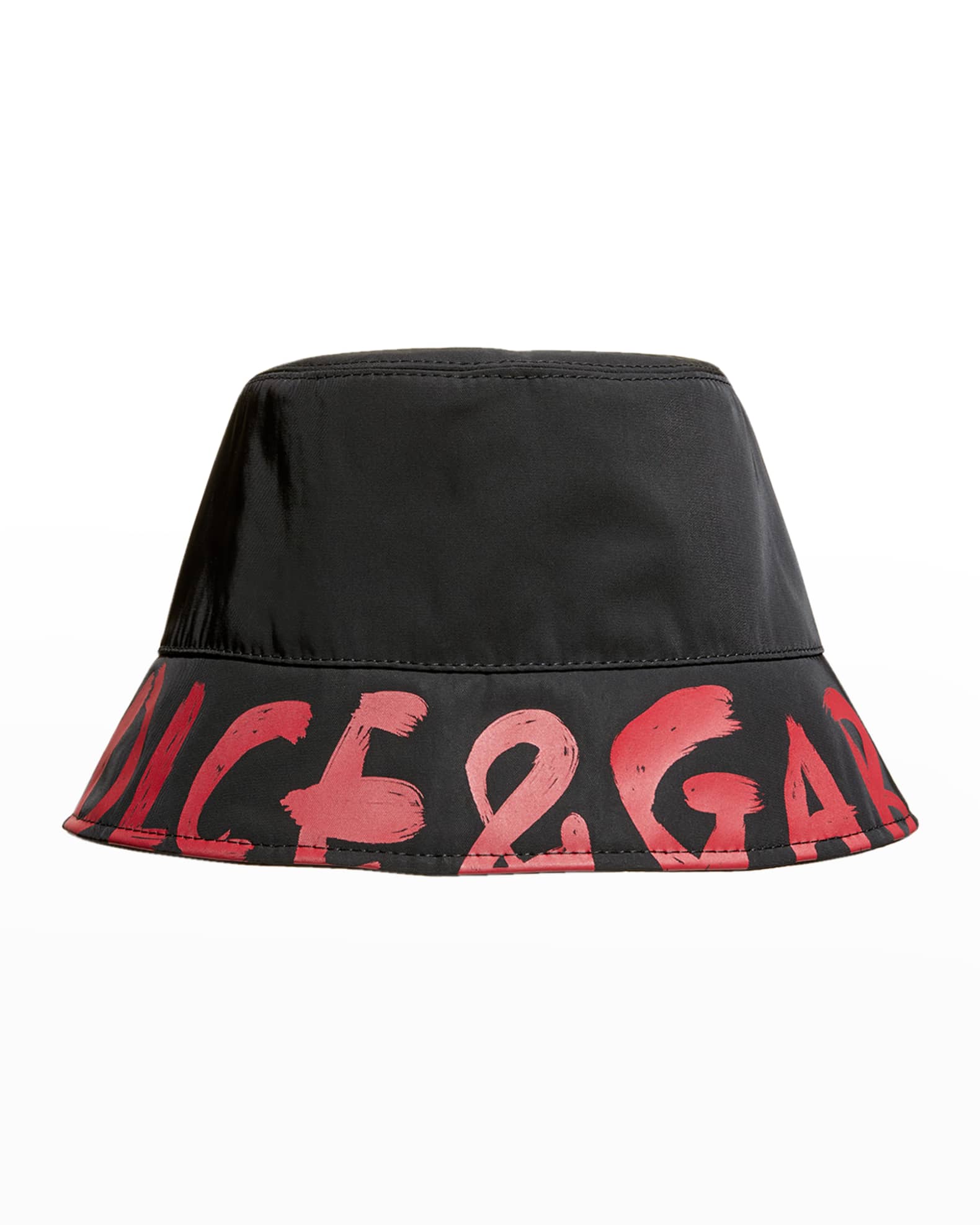 Dolce&Gabbana Men's Logo Bucket Hat Neiman Marcus