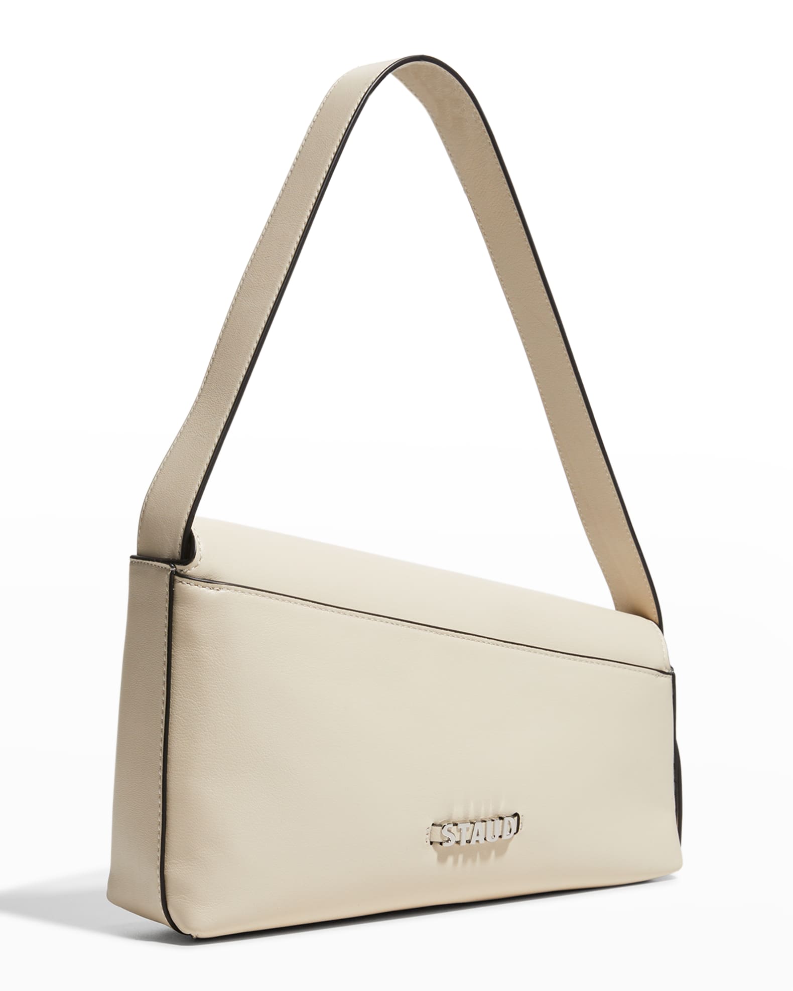 Staud Acute Flap Leather Shoulder Bag | Neiman Marcus