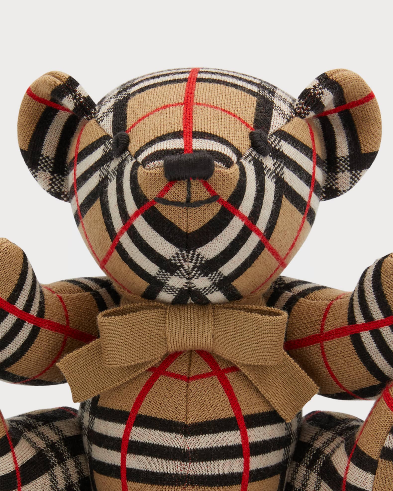 Burberry Kid s Vintage Check Stuffed Sitting Teddy Bear Neiman