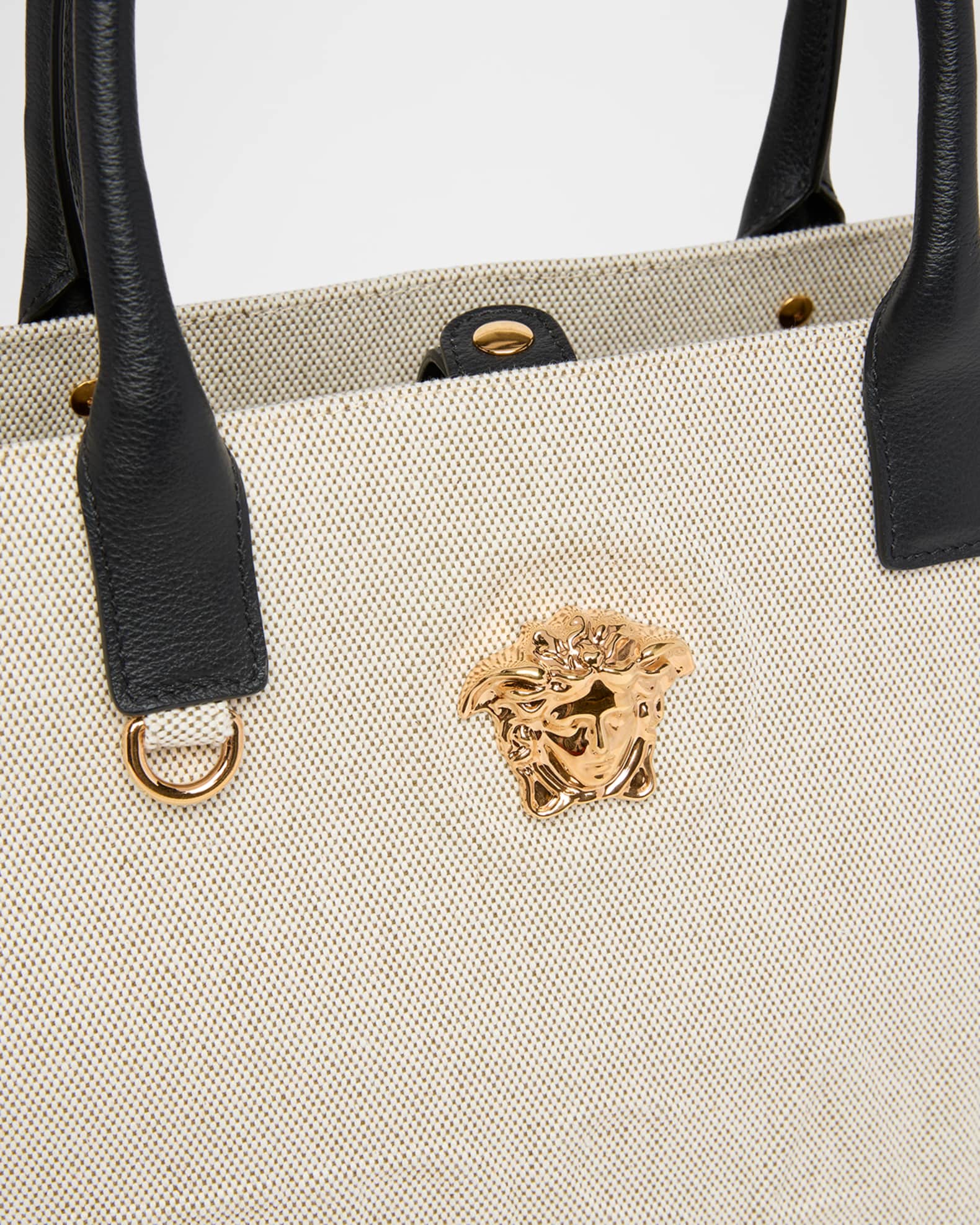 Versace ラ　メドゥーサトートバッグ Versace La Medusa Logo Canvas Tote Bag | Neiman Marcus