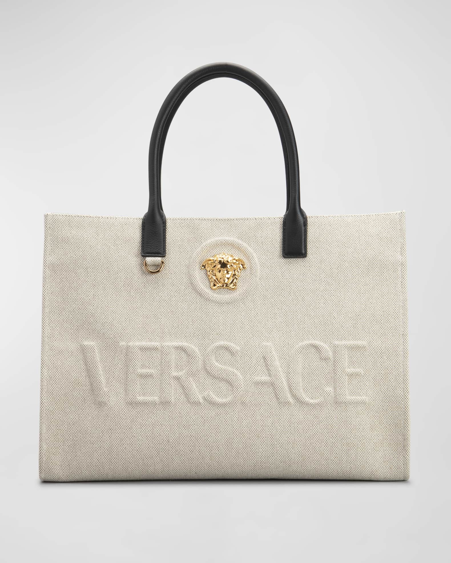 Versace La Medusa Monogram Canvas Tote Bag - Bergdorf Goodman