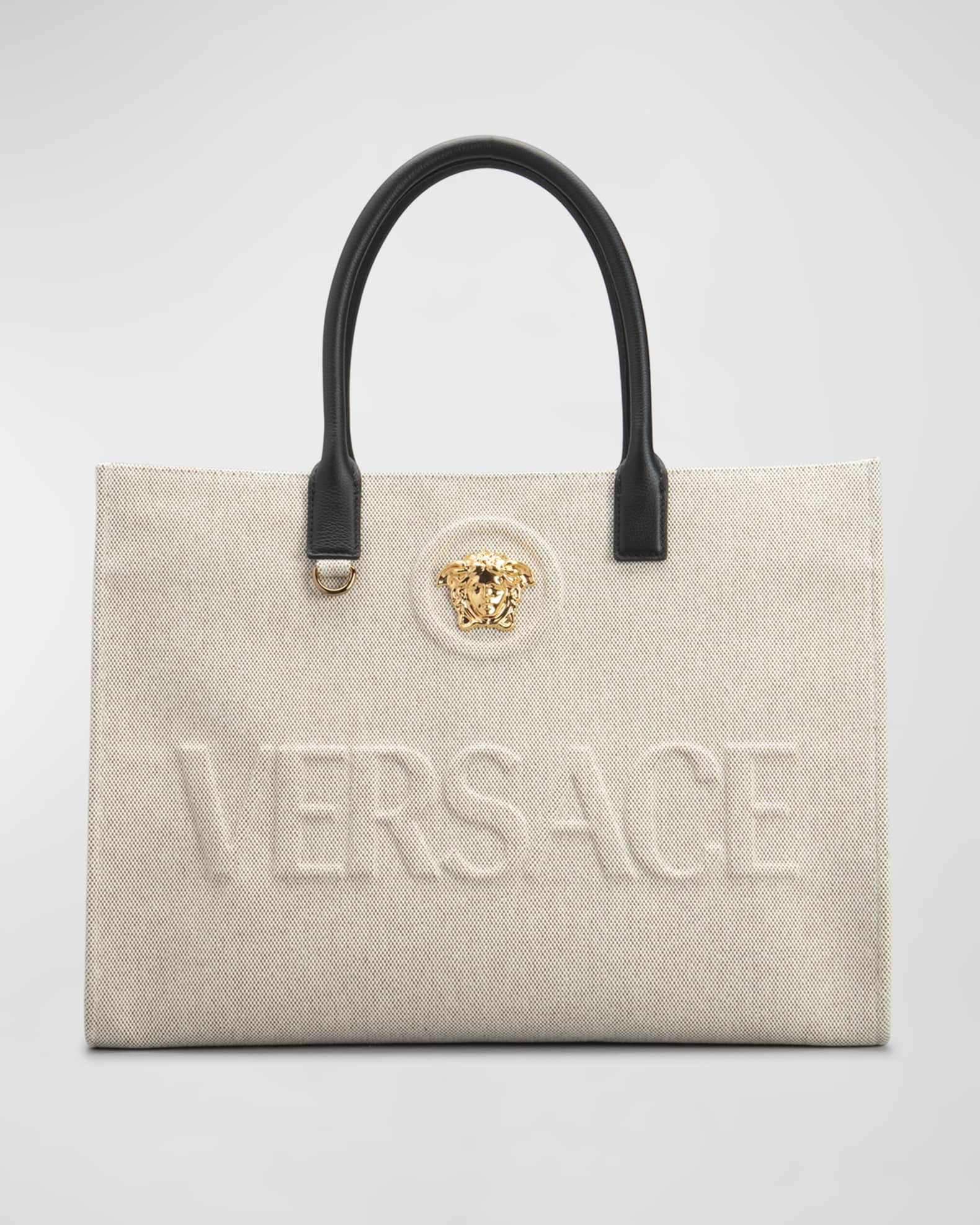 La Medusa Logo Canvas Tote Bag 0