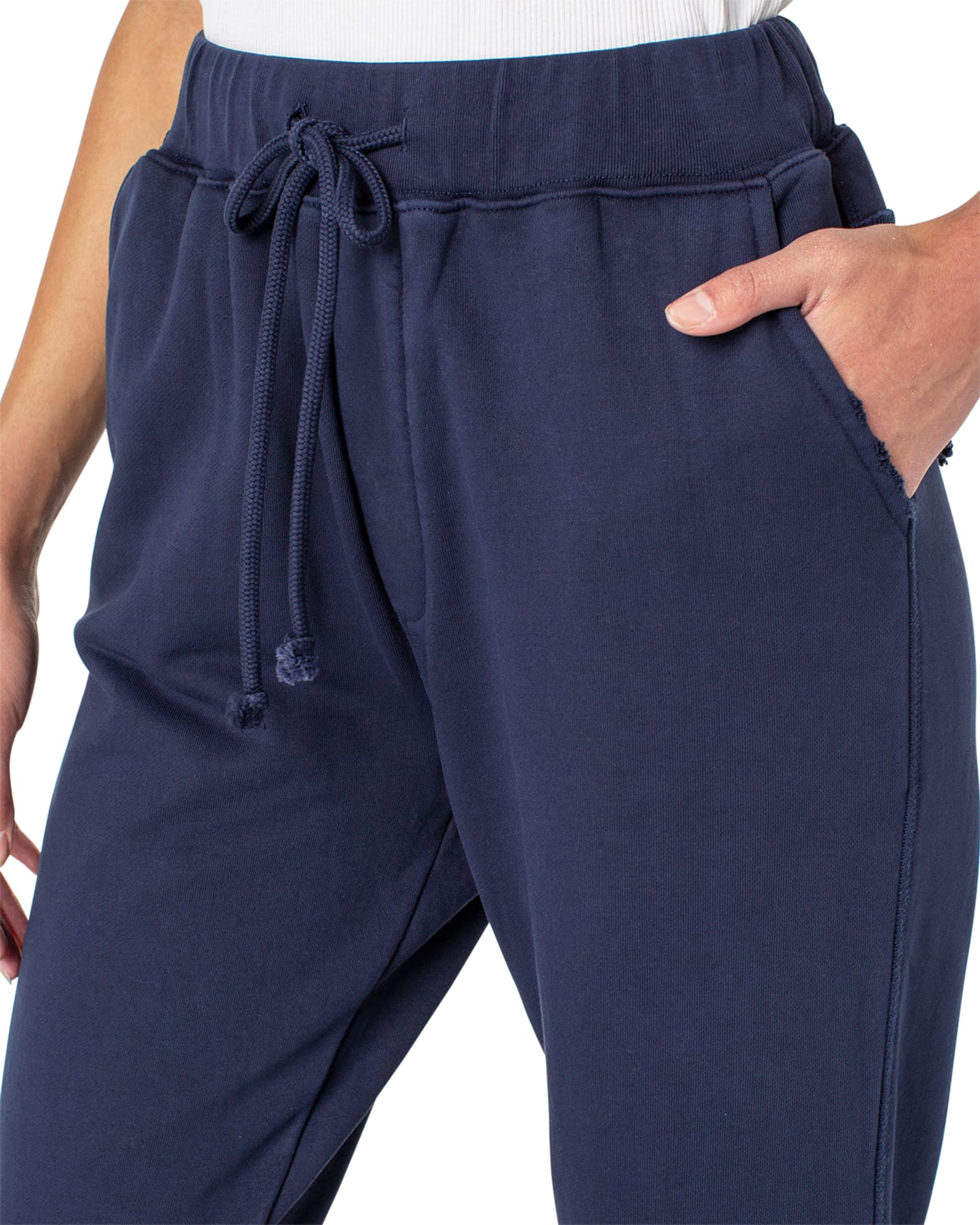 Serra by Joie Rucker Crop Rib Jogger Pants BCI Cotton