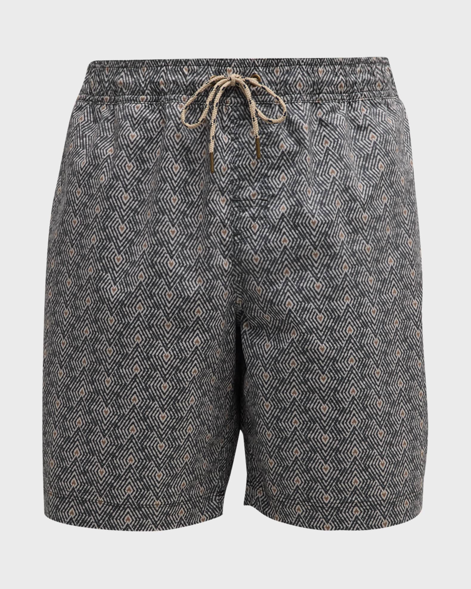 Rails Men s Kian Shadow Palms Wide Leg Swim Shorts Neiman Marcus