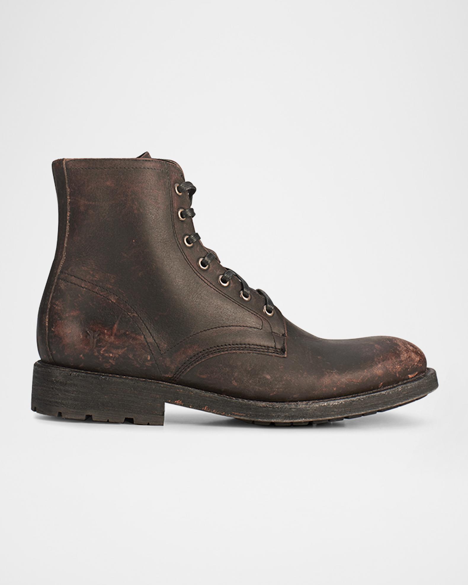 Frye Men\'s Suede Lace-Up Boots in Rich Brown Frye Suede Lace Up Boots for Men for Sale | Shop New & Used  main image 2