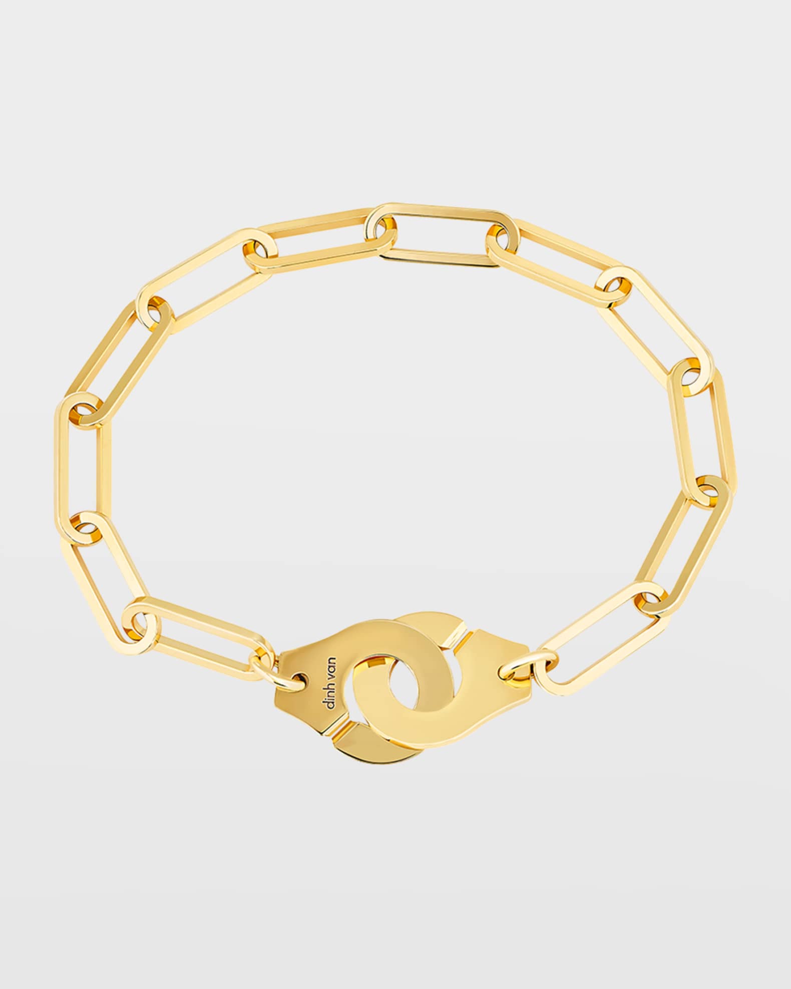 DINH VAN Yellow Gold Menottes R15 Extra-Large Bracelet | Neiman Marcus