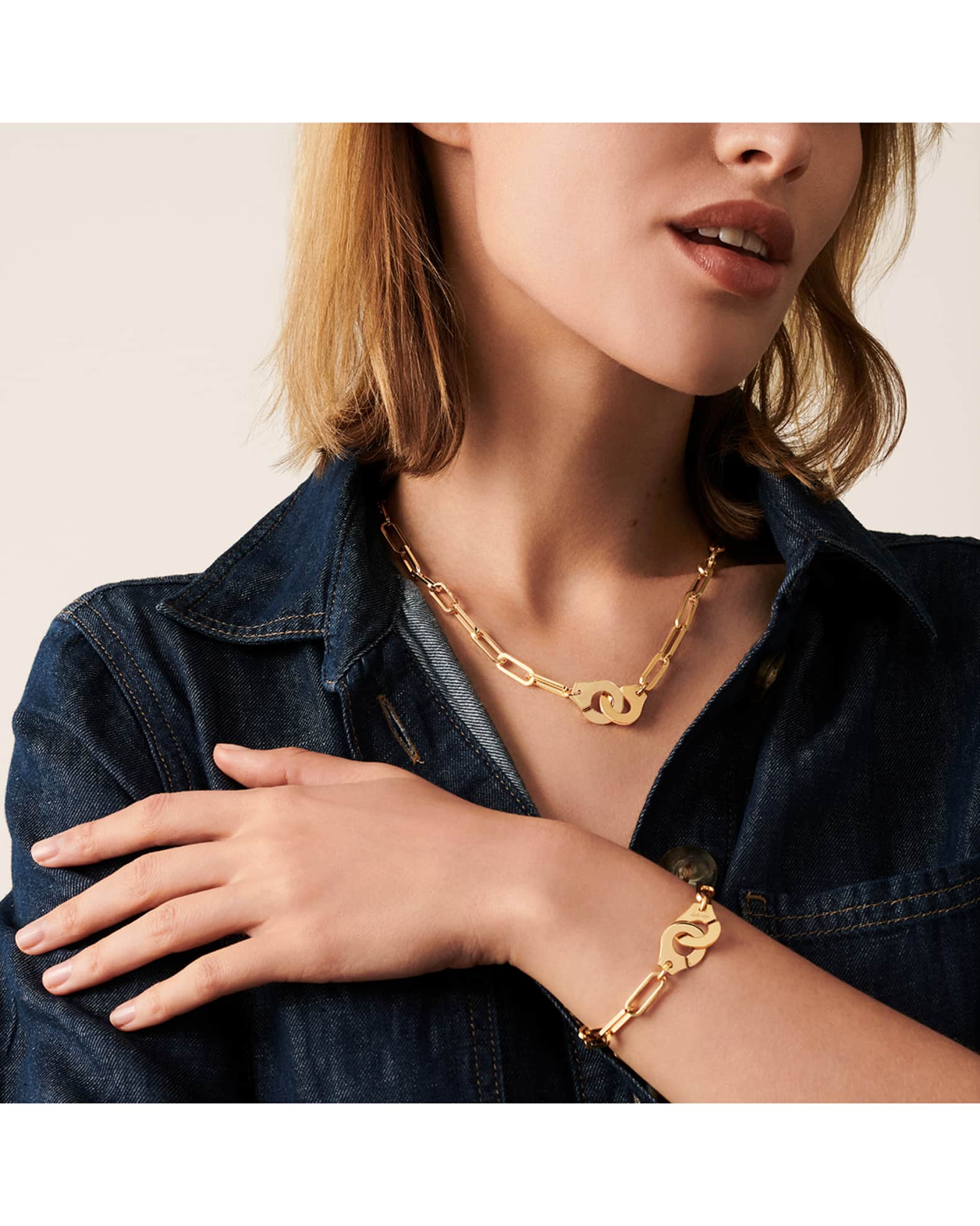 Yellow Gold Menottes R15 Extra-Large Chain Necklace 1