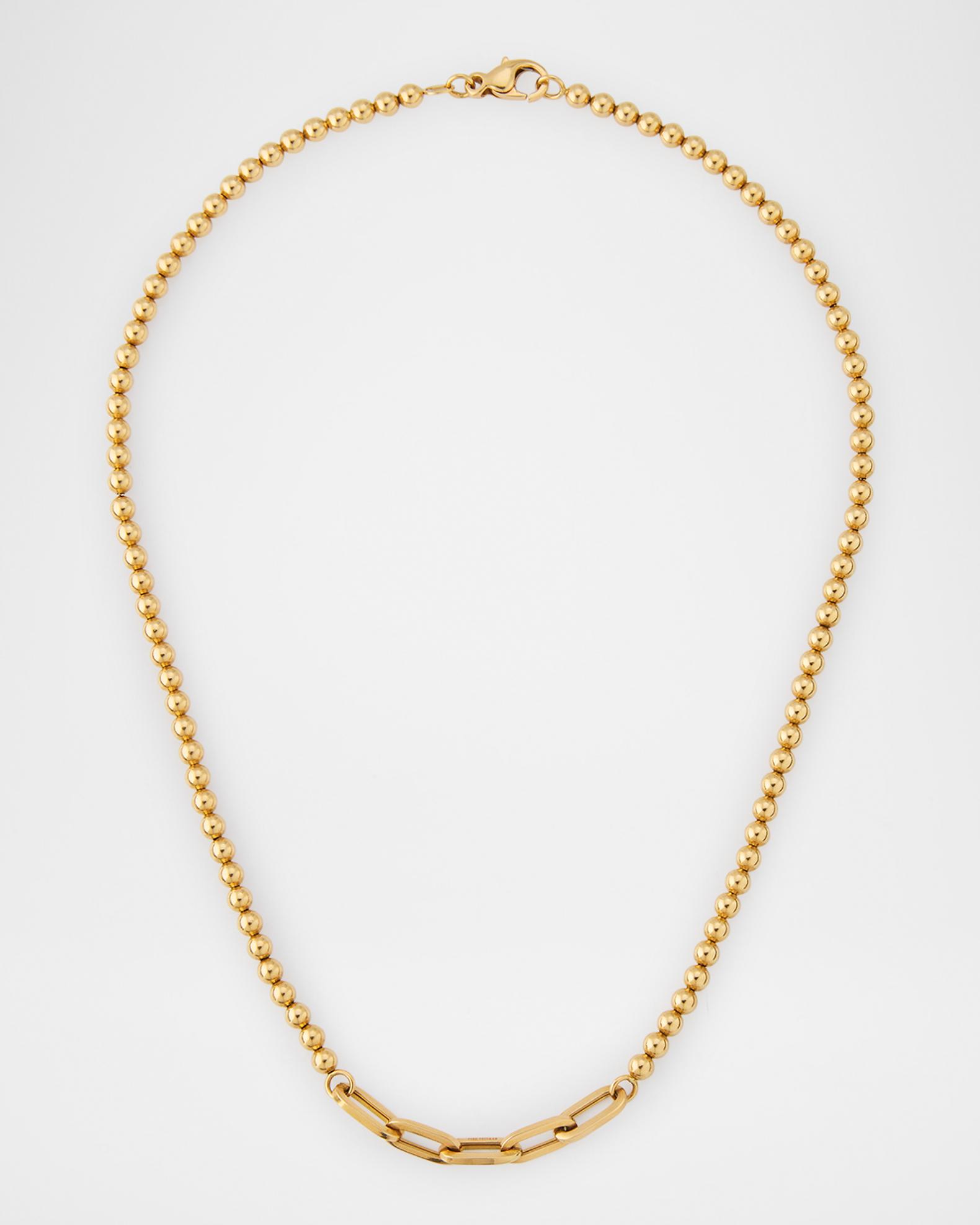 Fern Freeman Jewelry Yellow Gold Small Ball-Chain Multi-Link Necklace ...