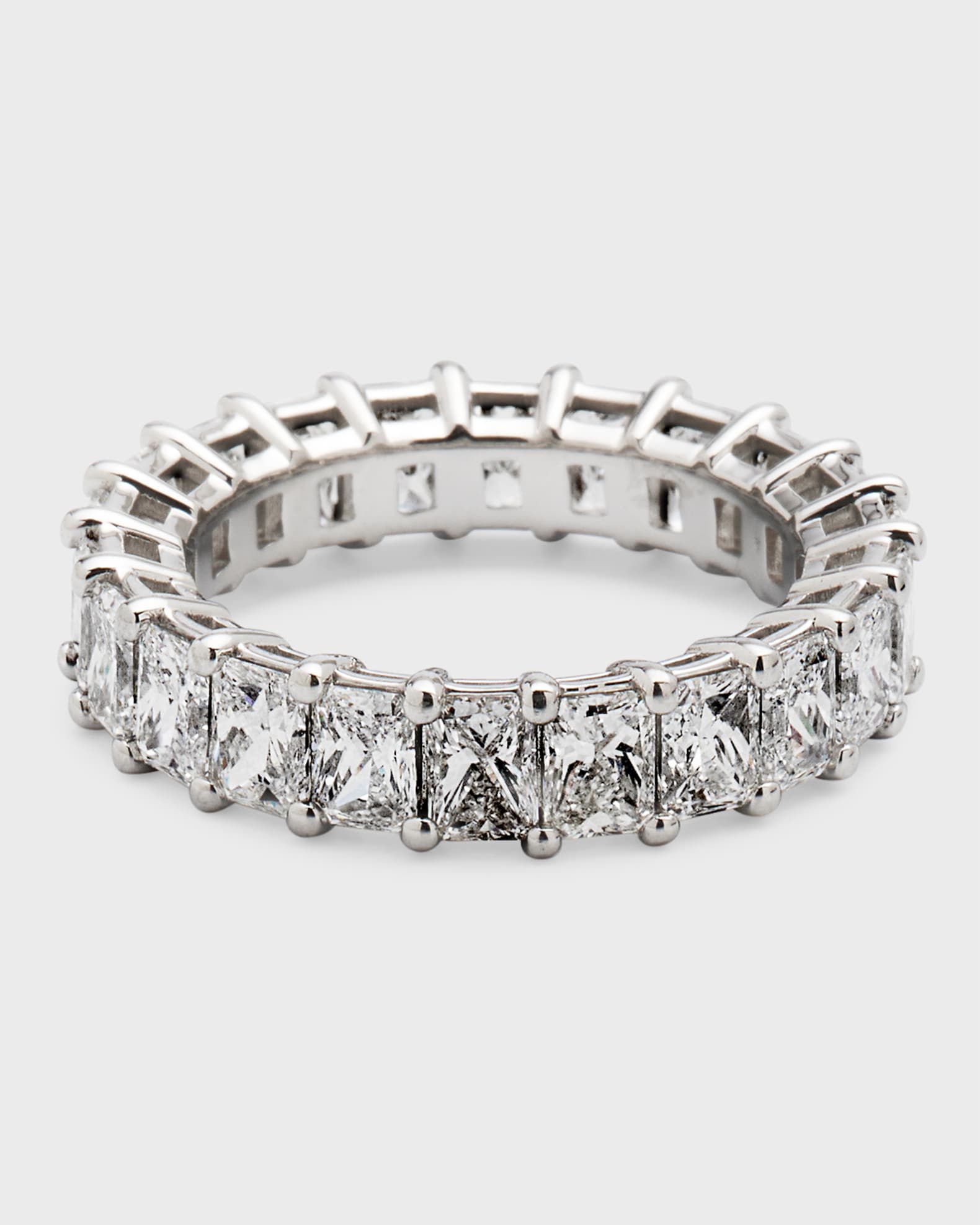 Neiman Marcus Diamonds Platinum Radiant FG/VS Diamond Eternity Band, Size 6, 5.28tcw