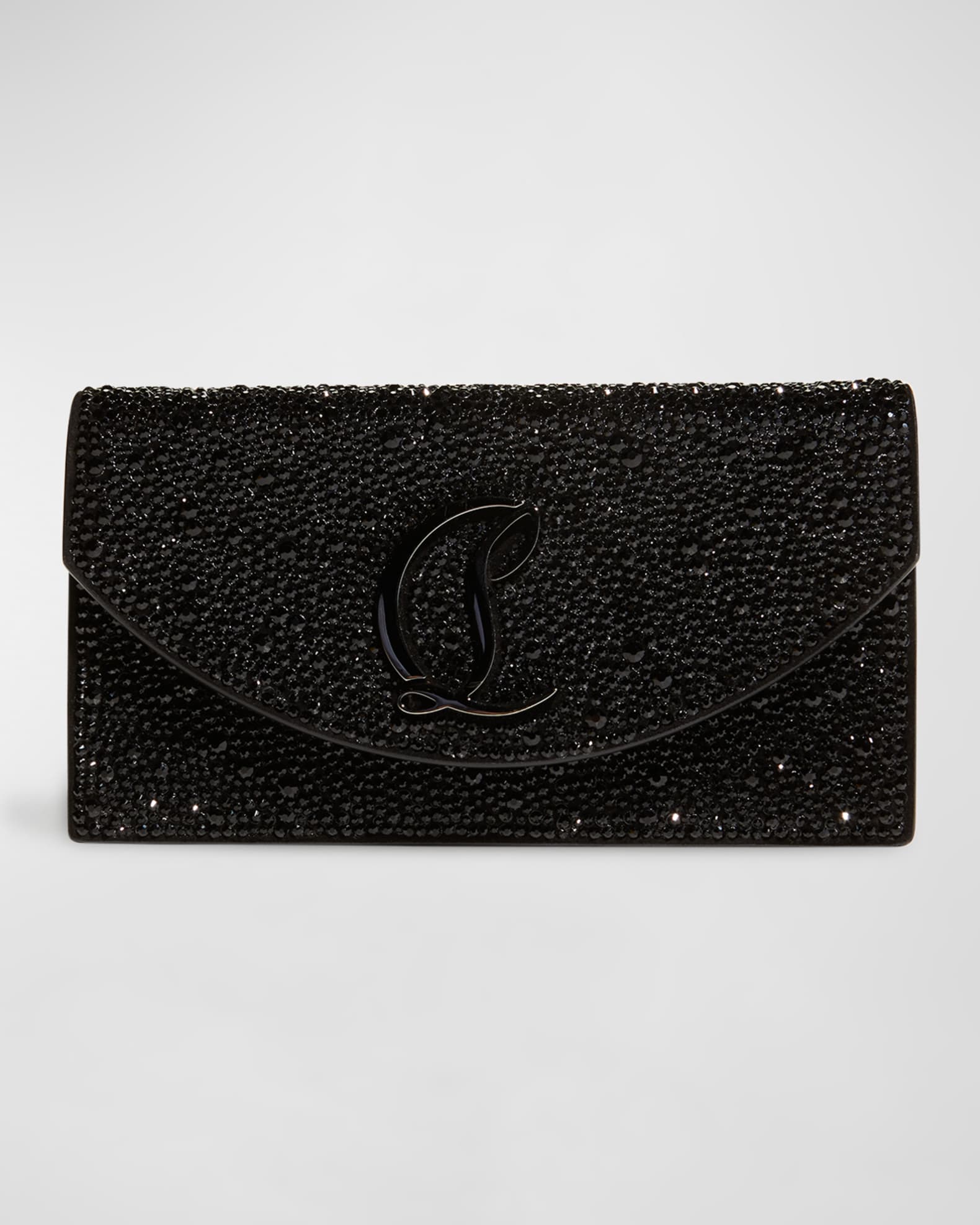 Loubi54 Small Wallet on Chain in Strass 0
