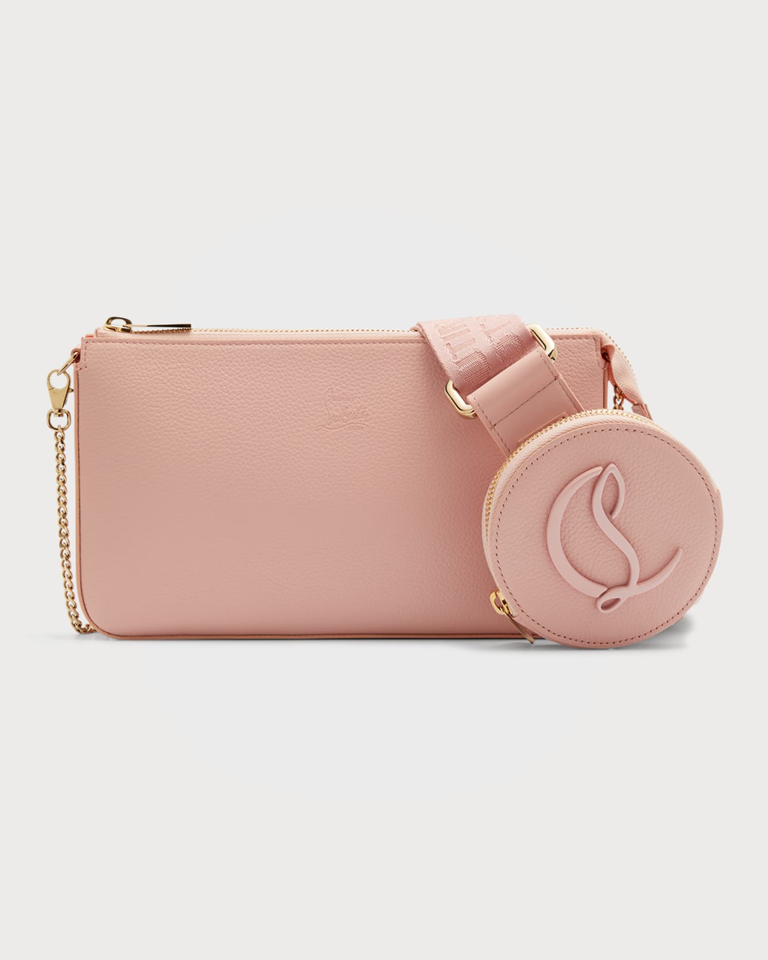 Christian Louboutin Loubila Hybrid Zip Leather Crossbody Bag Neiman