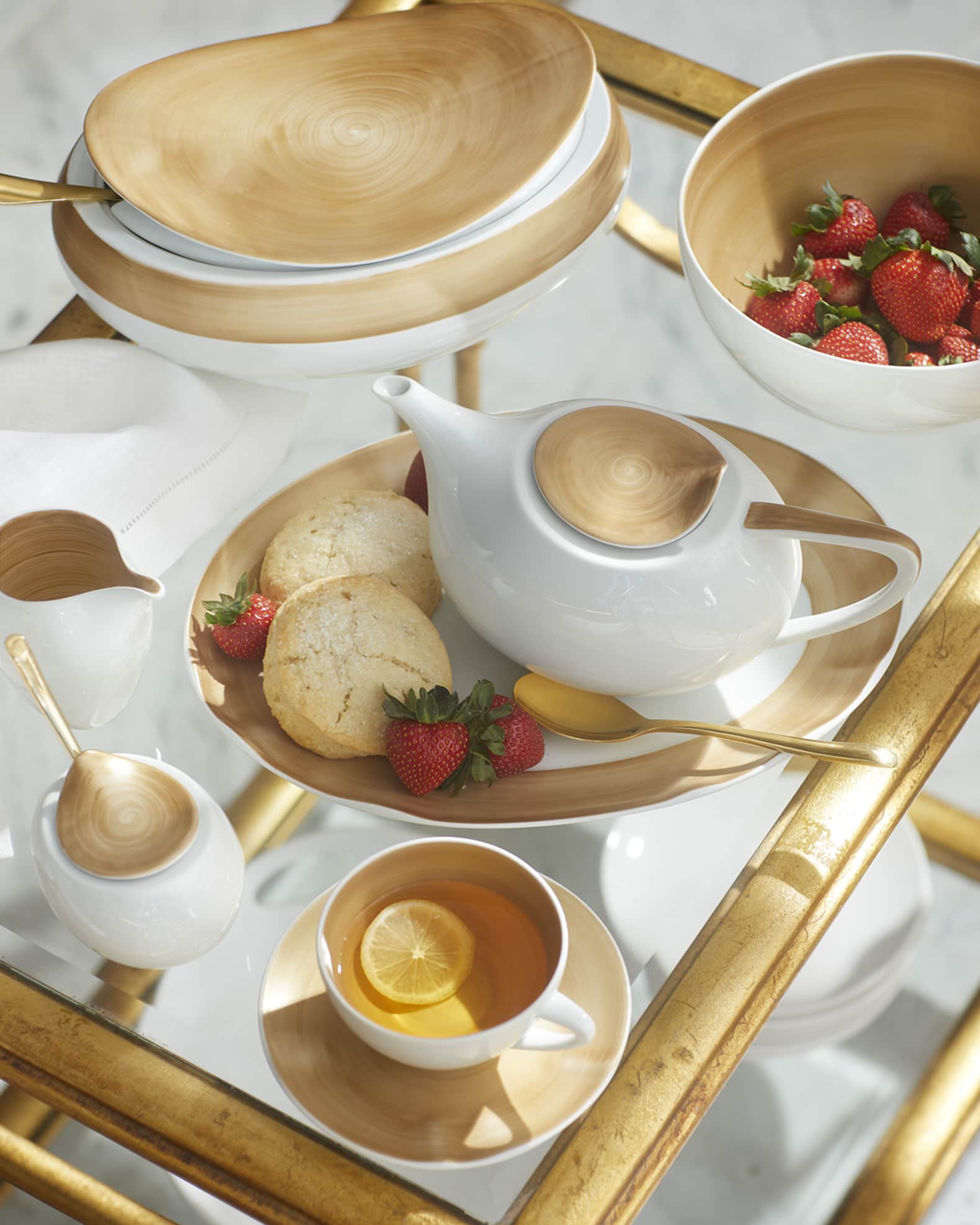 Brushstroke Gold Dinnerware Collection Neiman Marcus