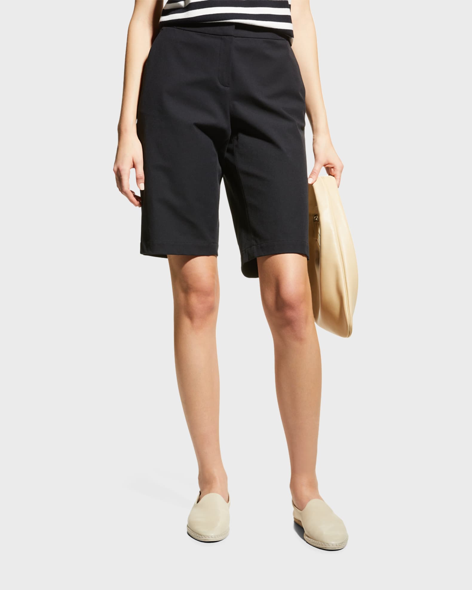 Lafayette 148 New York Manhattan Skinny Bermuda Shorts Neiman Marcus