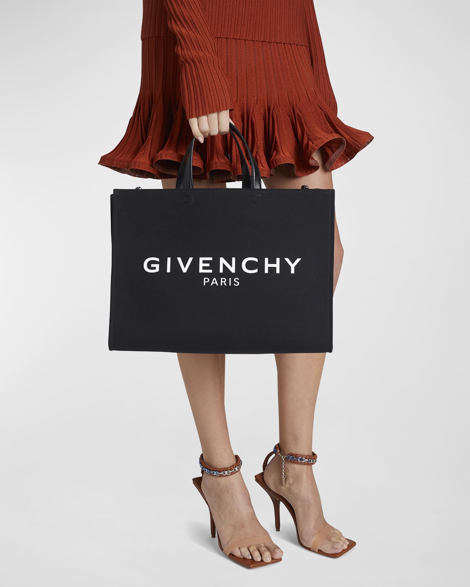 Givenchy Medium G Tote Lace Macrame Shopping Bag