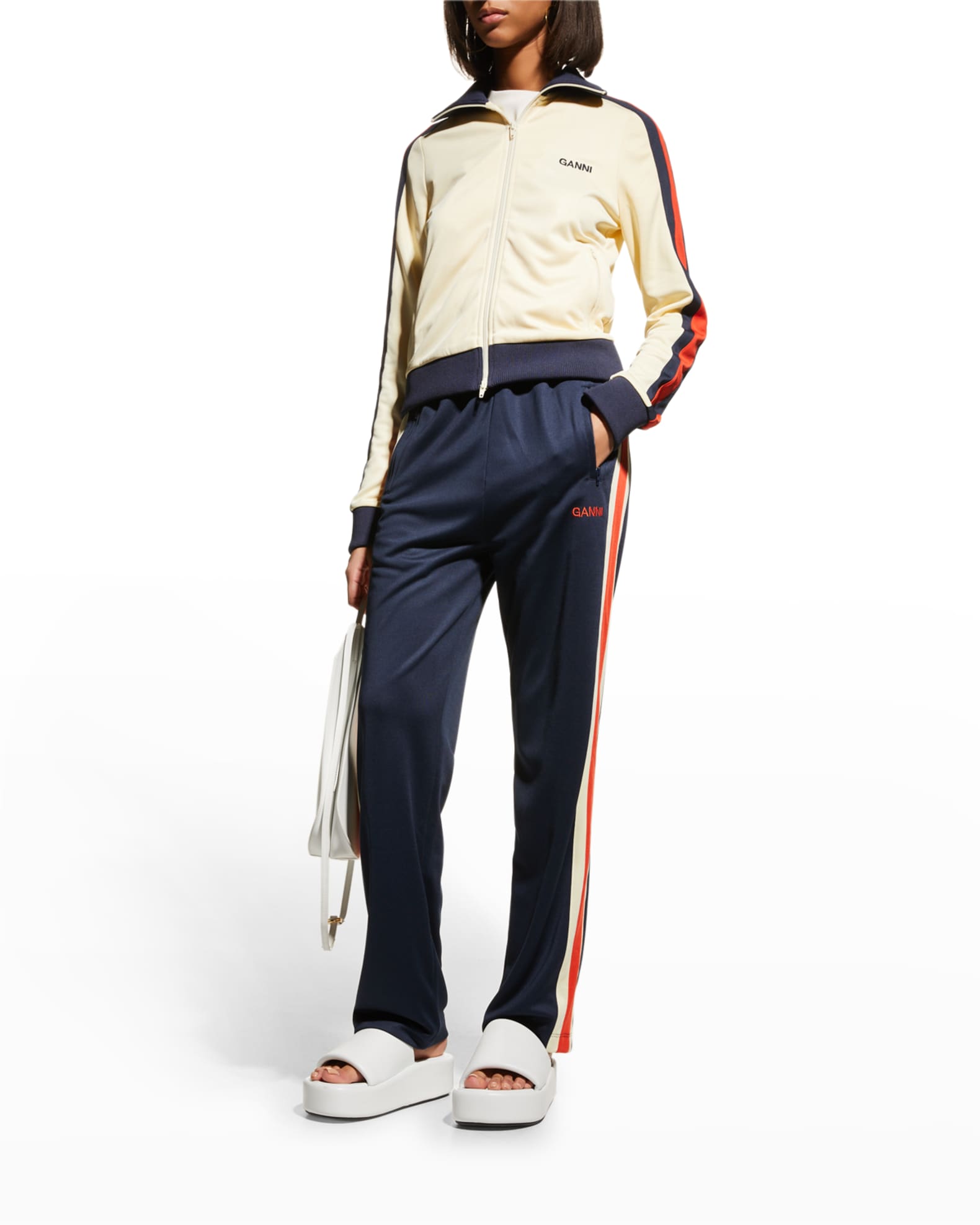 Ganni track pants hotsell