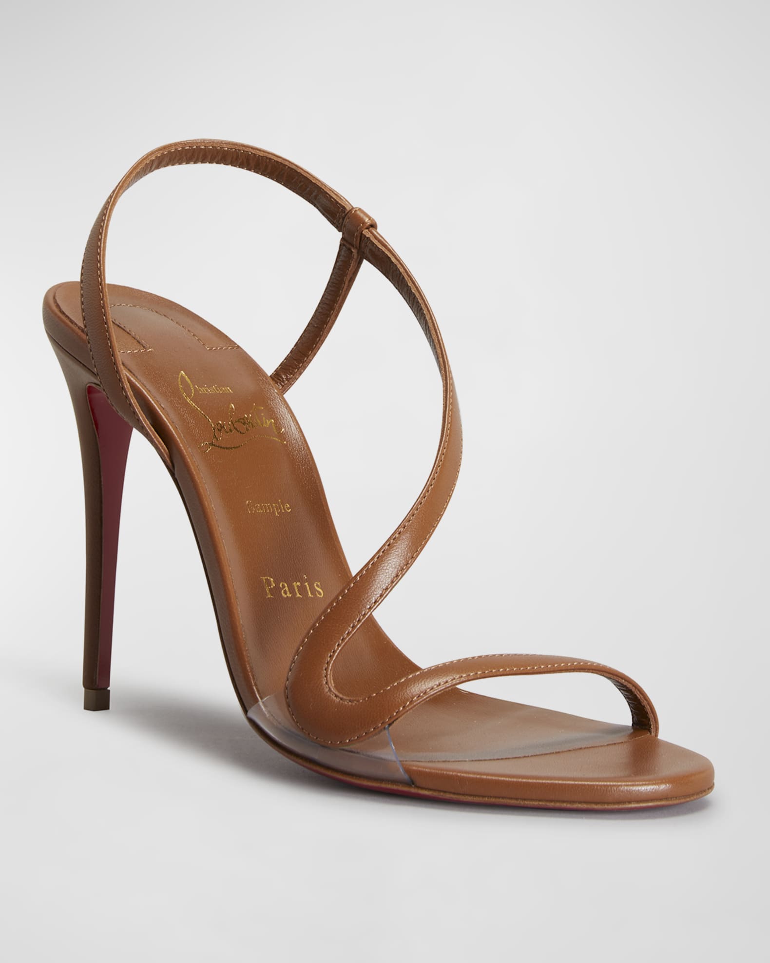 Christian Louboutin Rosalie 100 Heeled Sandals. Nude / 9