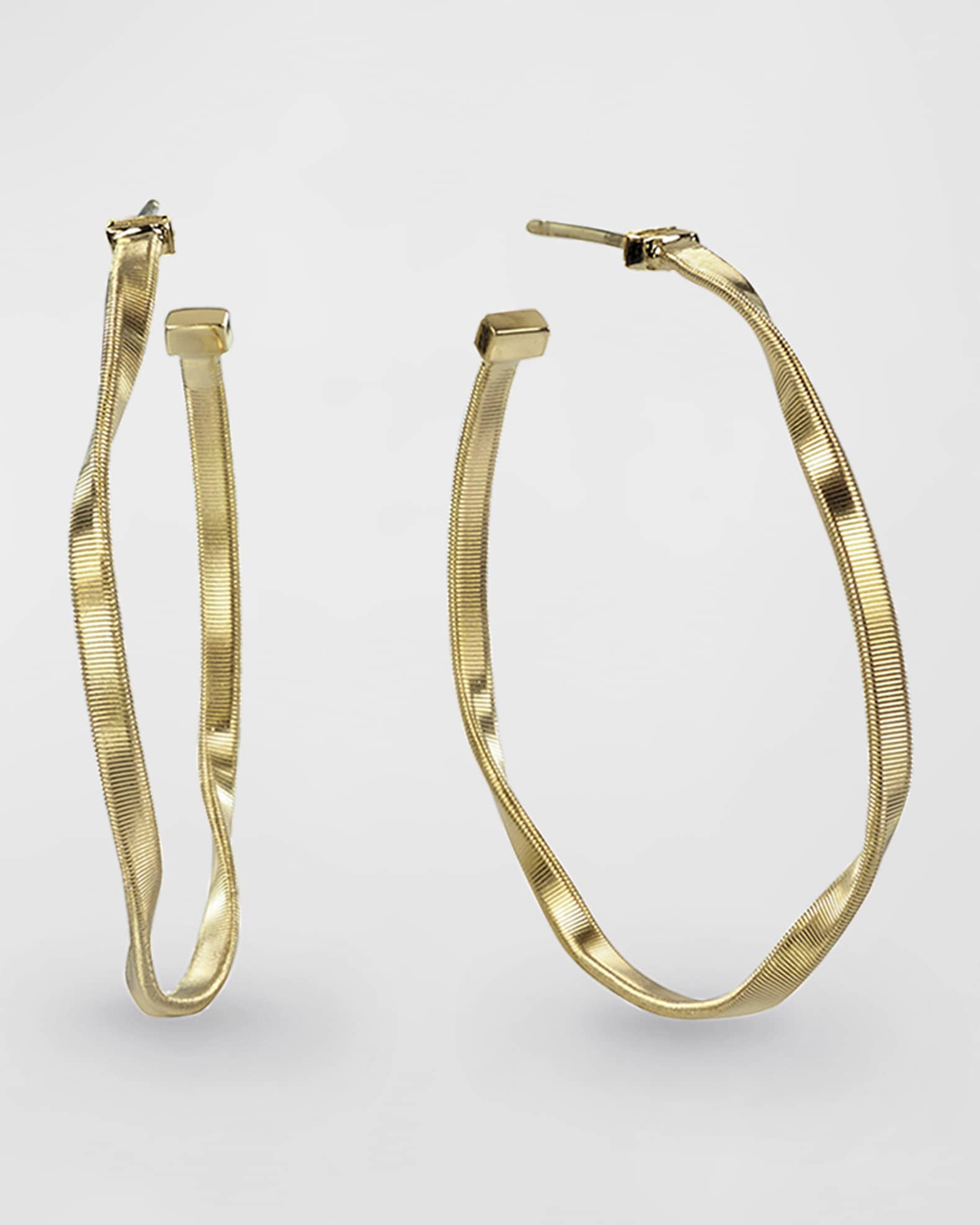 Marrakech 18k Yellow Gold Medium Hoop Earrings 0