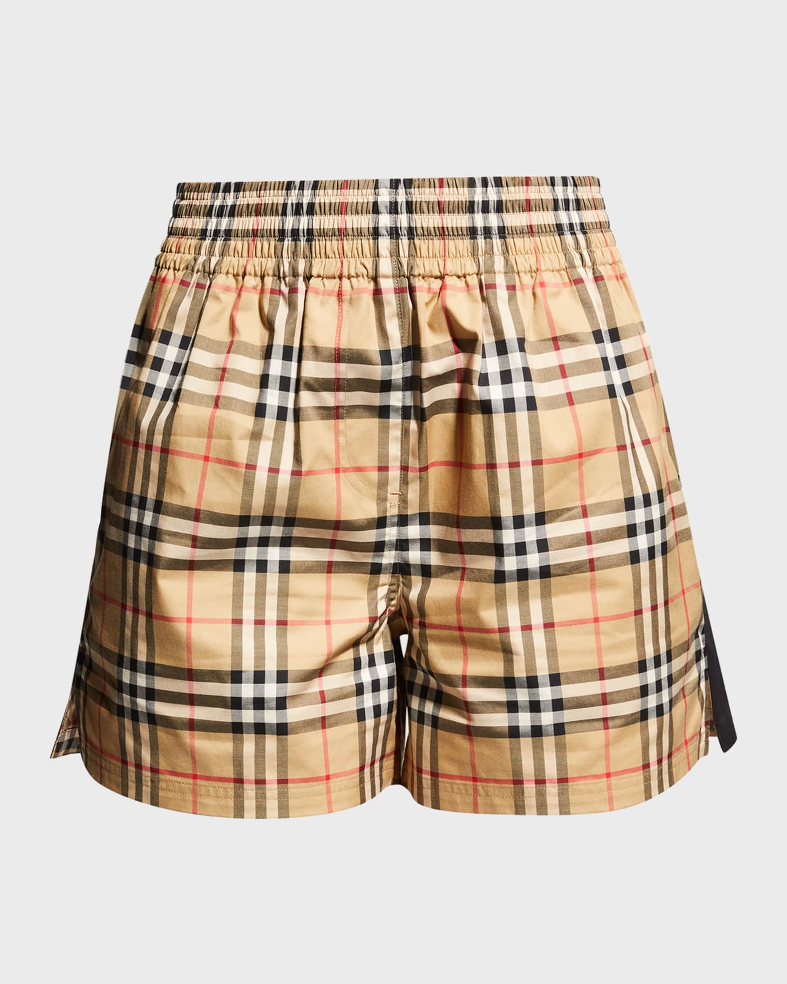 Burberry audrey check shorts clearance