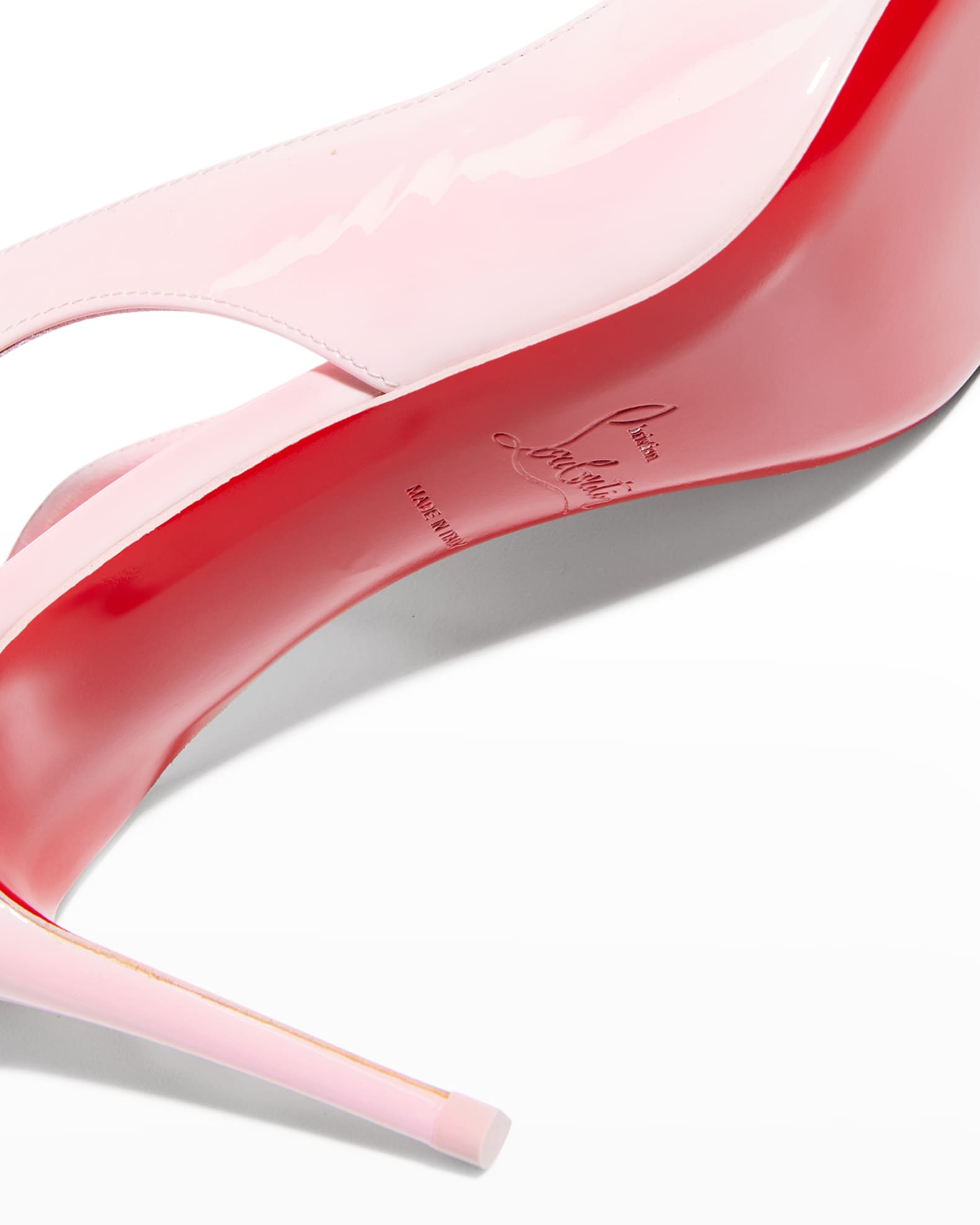 Christian Louboutin Hot Chick Patent Red Sole Slingback Pumps Neiman Marcus