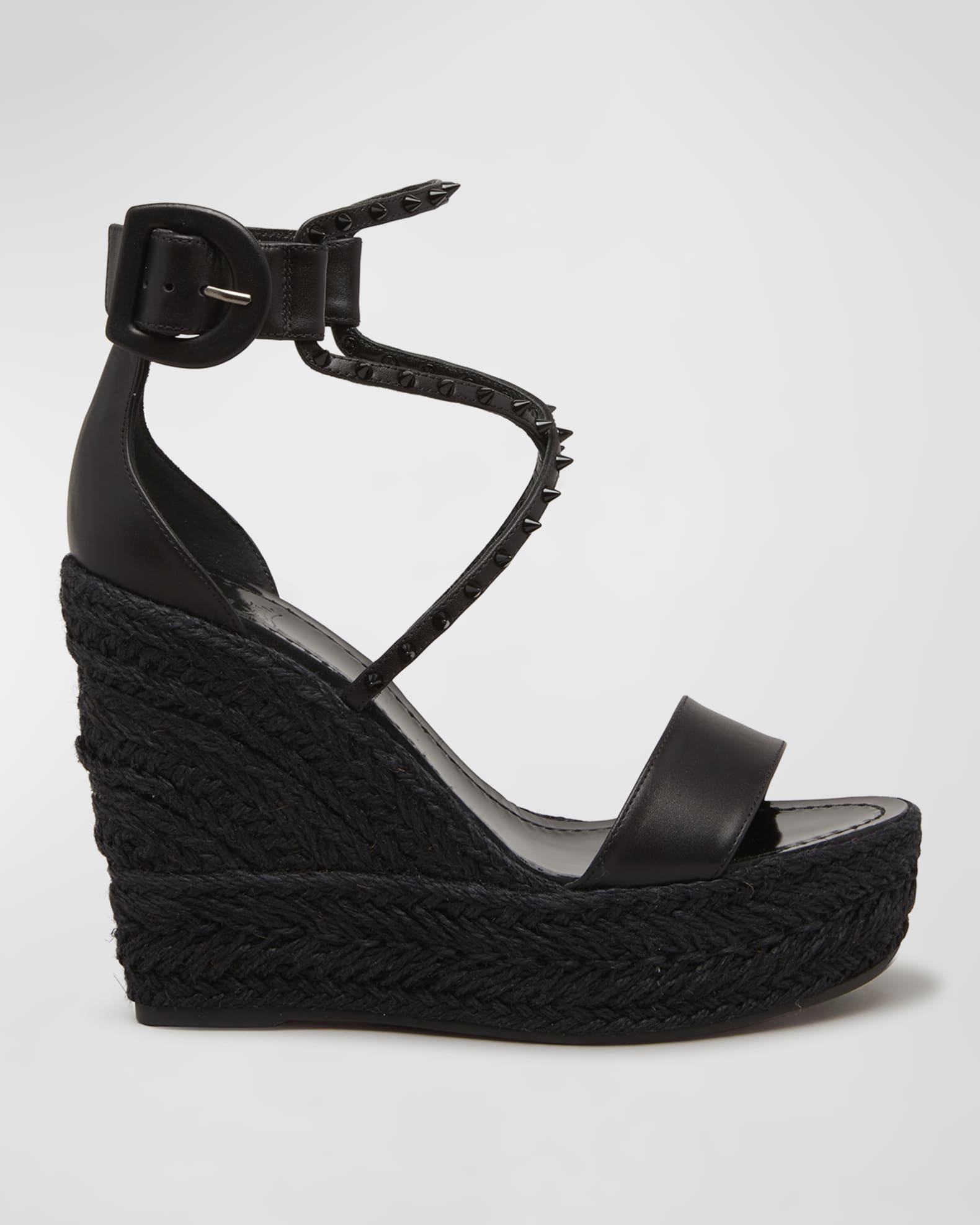 Louis Vuitton Studded Espadrille Wedge Sandals