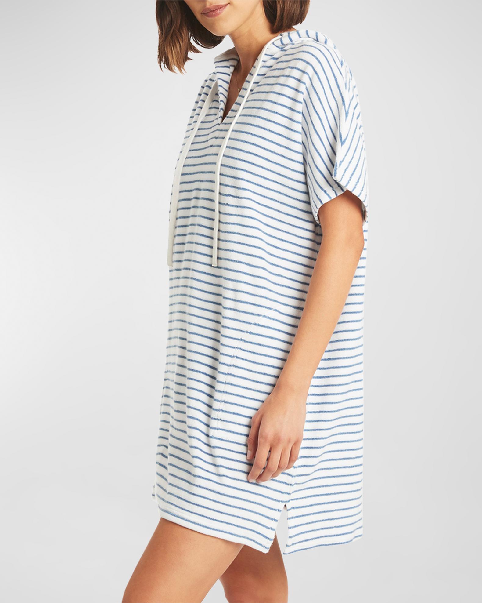 Robe De Plage/Couvre-maillot OSHKOSH B'GOSH - Capuche Blanc/Corail - Taille 12 Mois - Neuf Avec Étiquettes