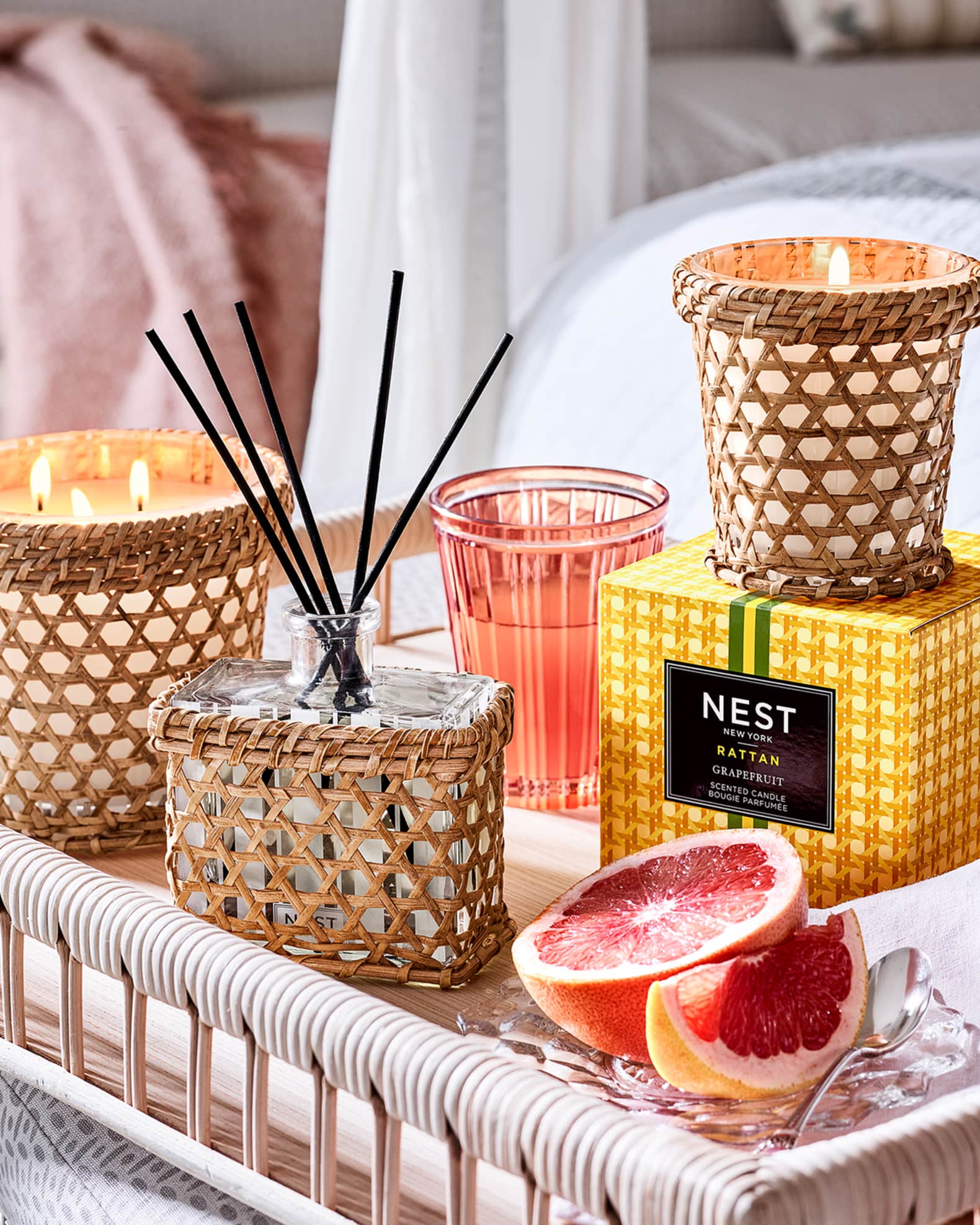 NEST New York 8.1 oz. Rattan Grapefruit Classic Candle Neiman Marcus