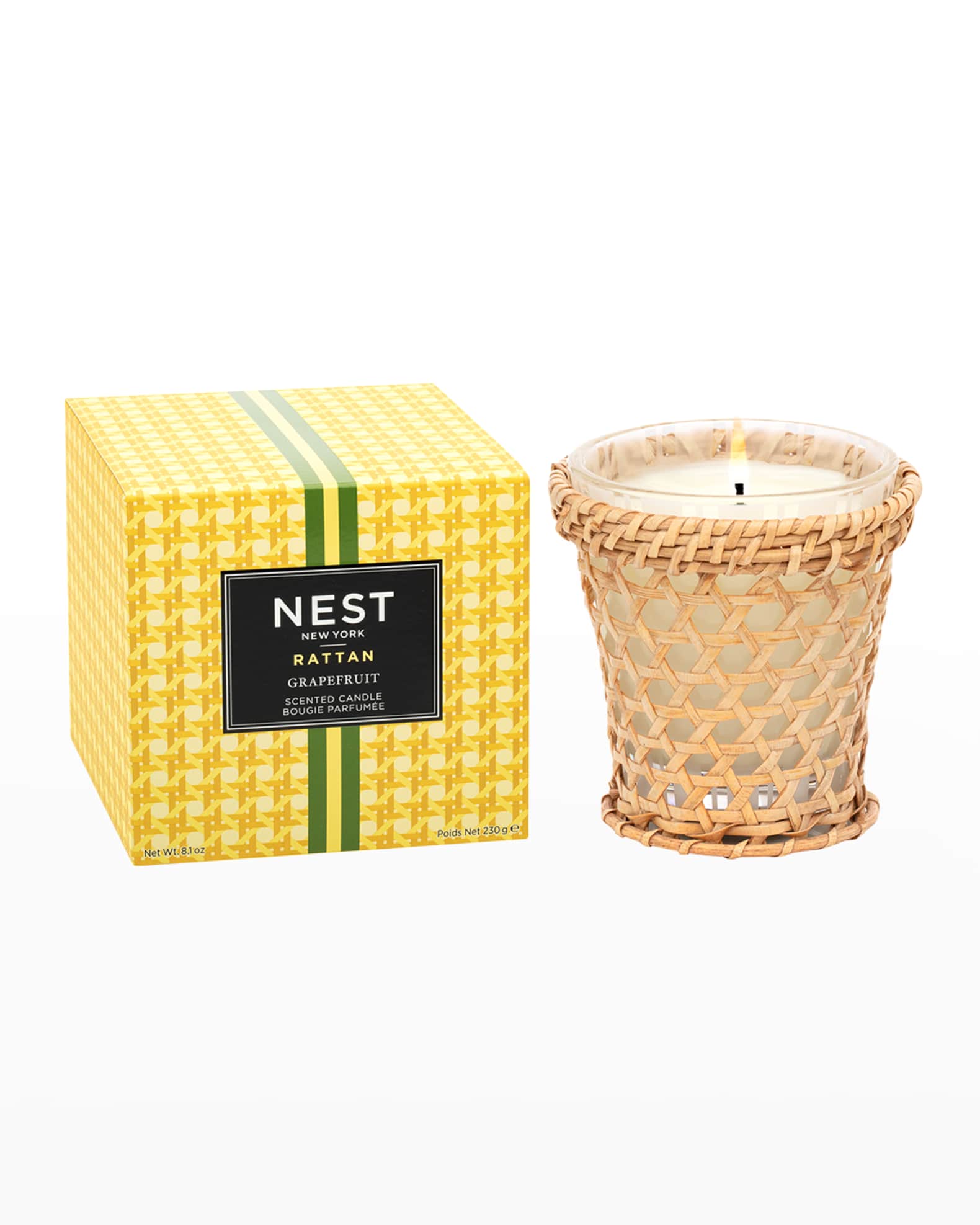 NEST New York 8.1 oz. Rattan Grapefruit Classic Candle Neiman Marcus