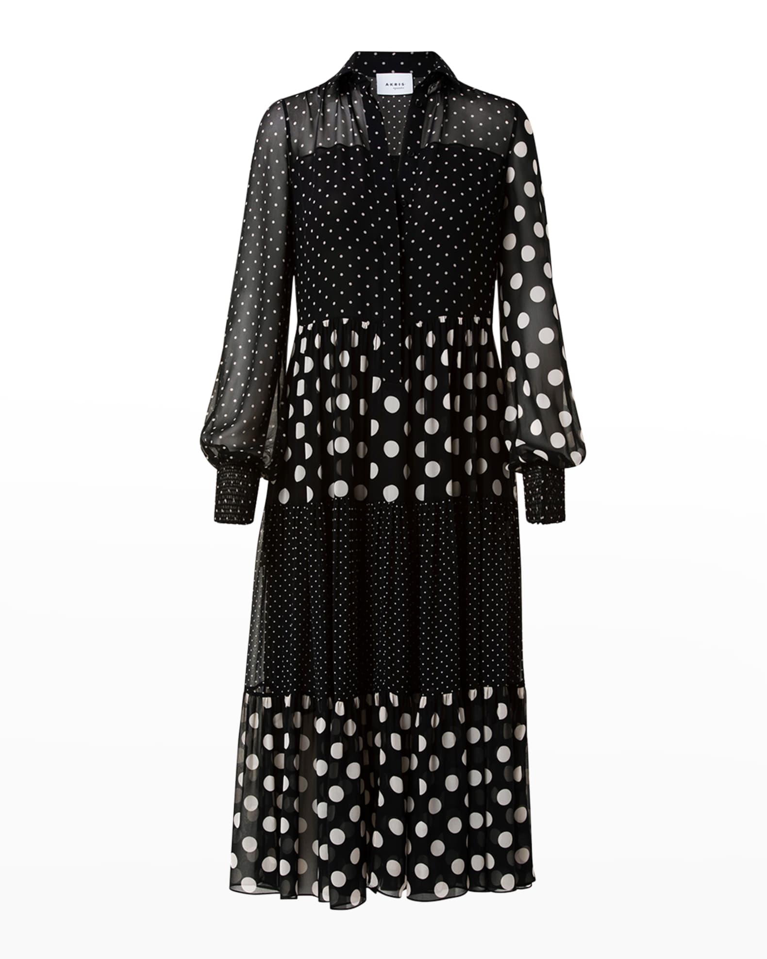akris punto polka dot dress