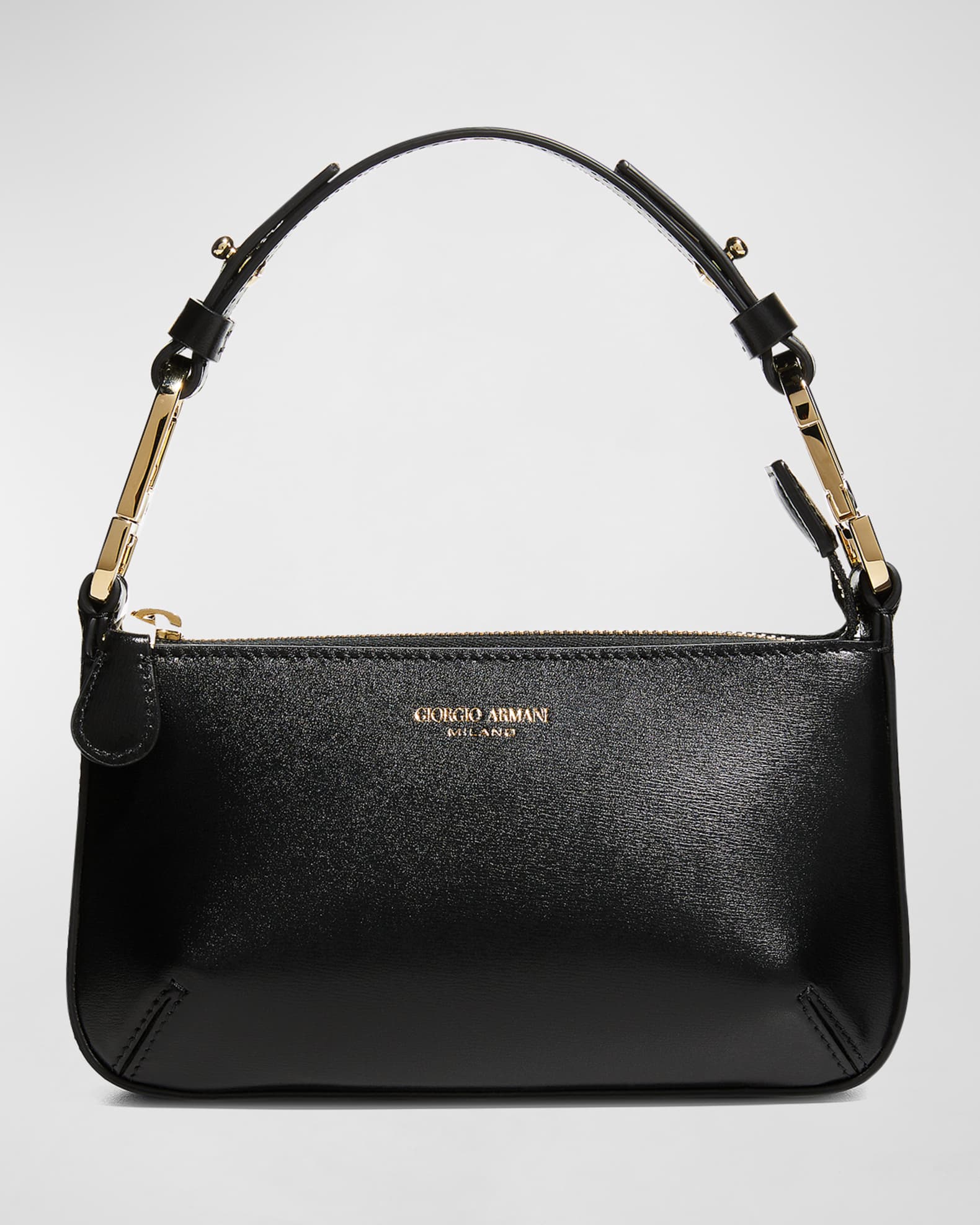 Giorgio armani outlet leather shoulder bag