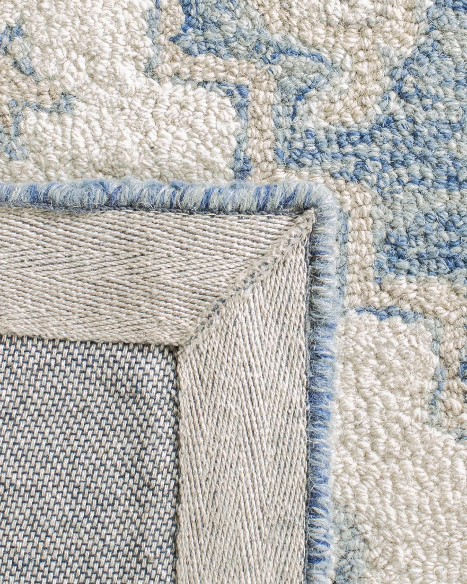 Percy Blue Hand-Woven Rug 1