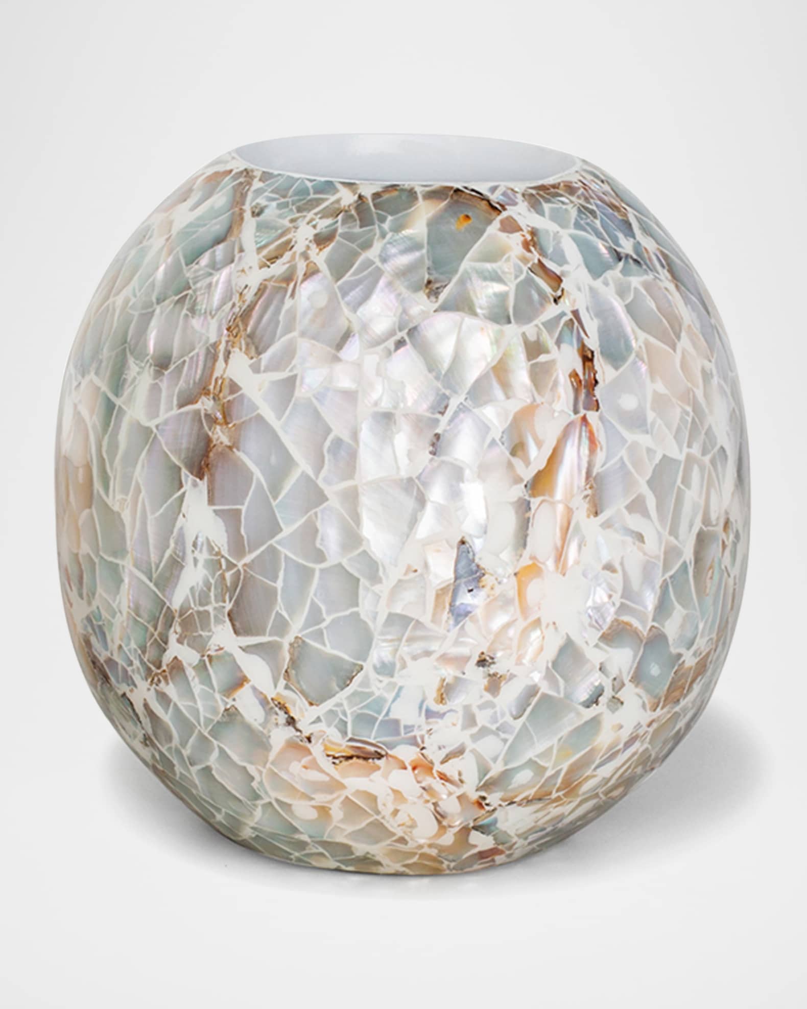 LADORADA 5.5" Mother-of-Pearl Rose Bowl Vase