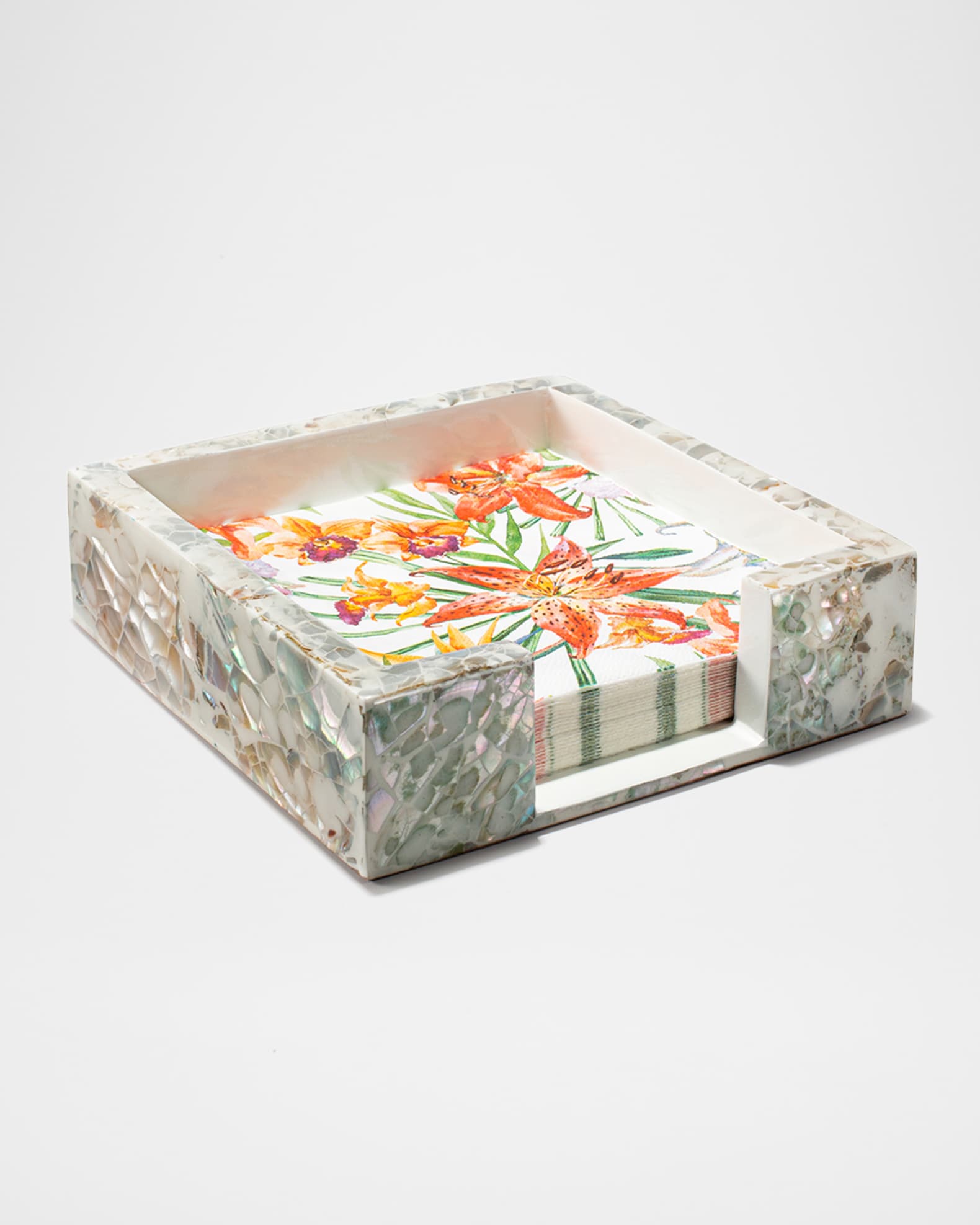 Mother-of-Pearl Dinner Napkin Holder 1
