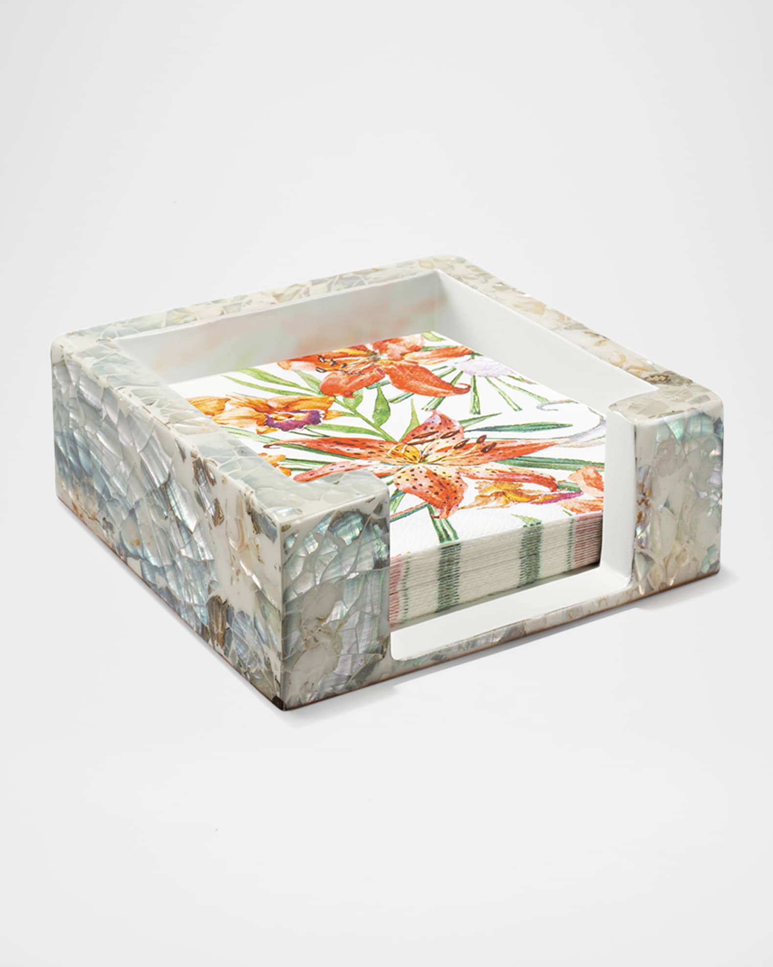 Mother-of-Pearl Cocktail Napkin Holder 1