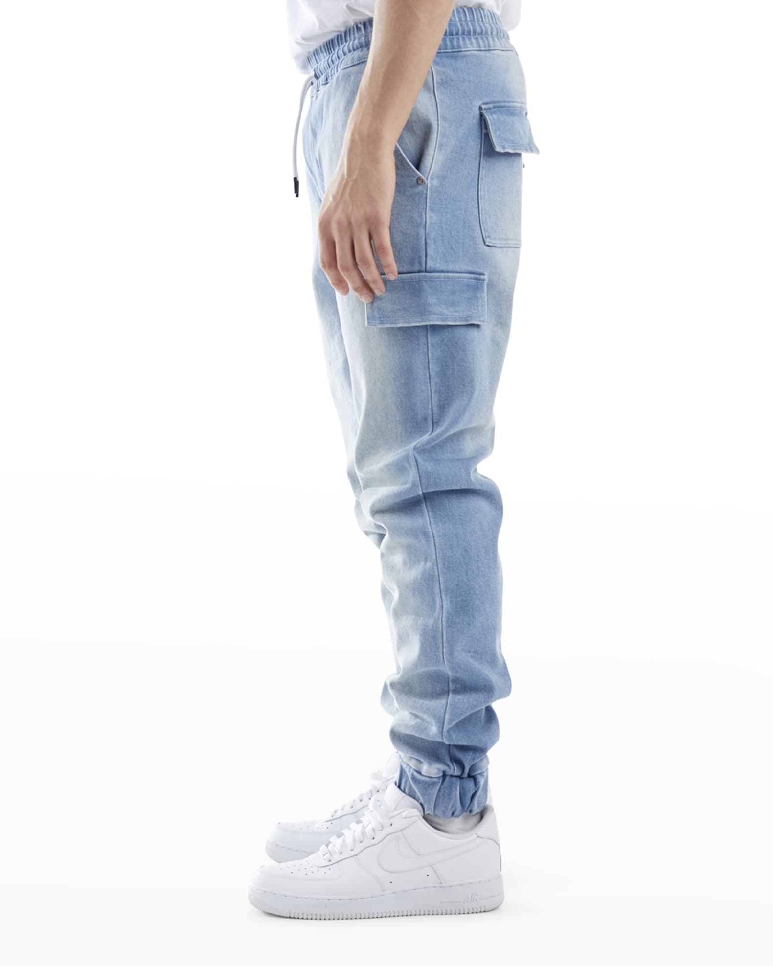 Denim joggers mens shop