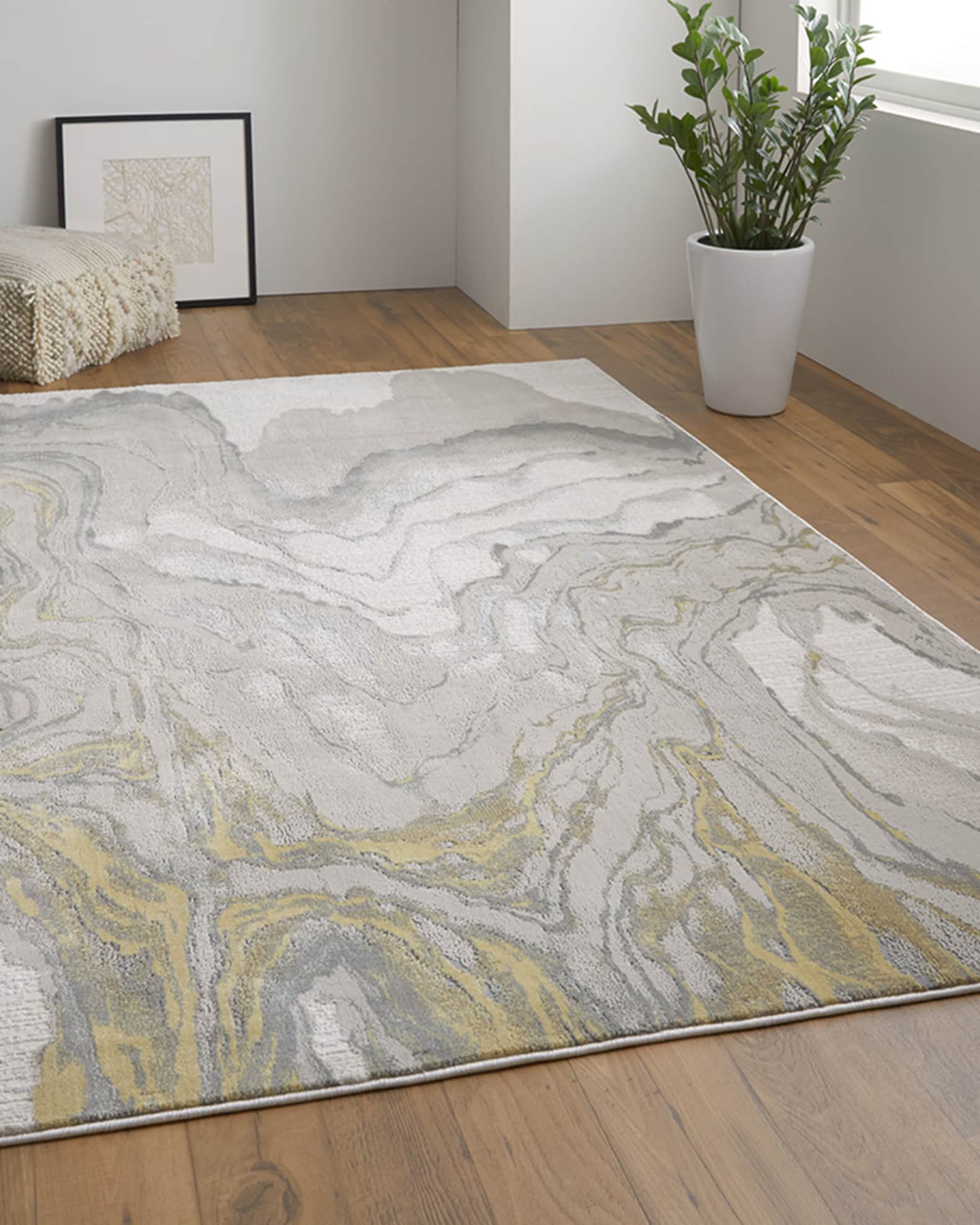 Weave & Wander Vanhorn Abstract MarblePrint Rug, 7' x 10' Neiman Marcus