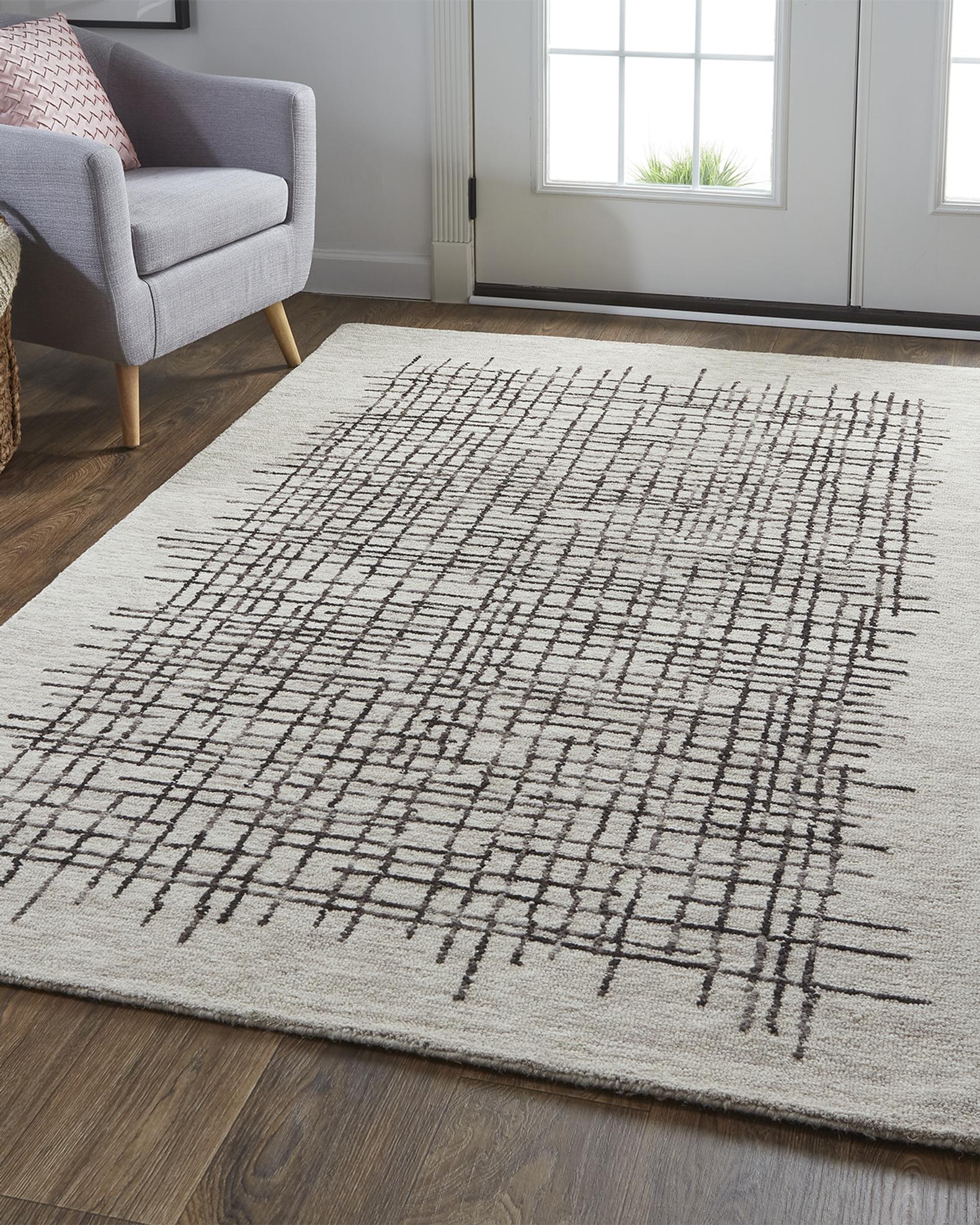Carrick Modern Tufted Architectural Rugs | Neiman Marcus